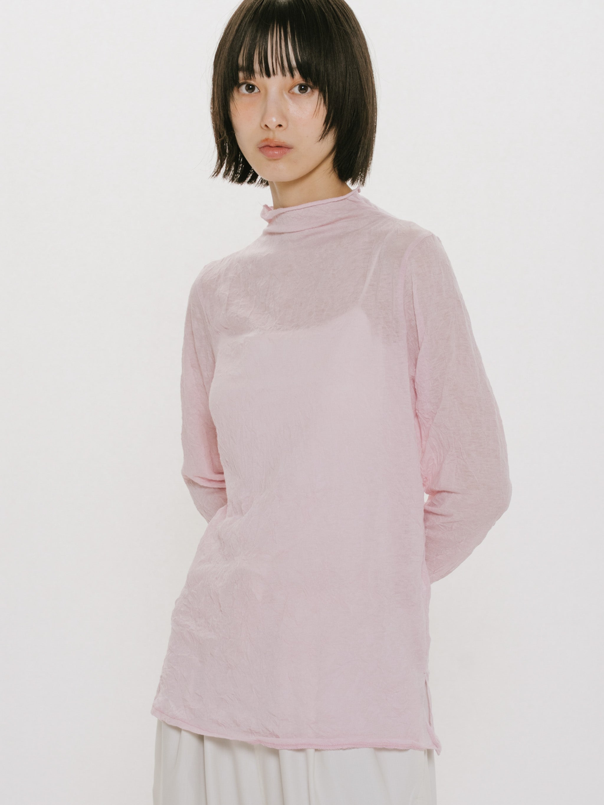 sheer high neck inner