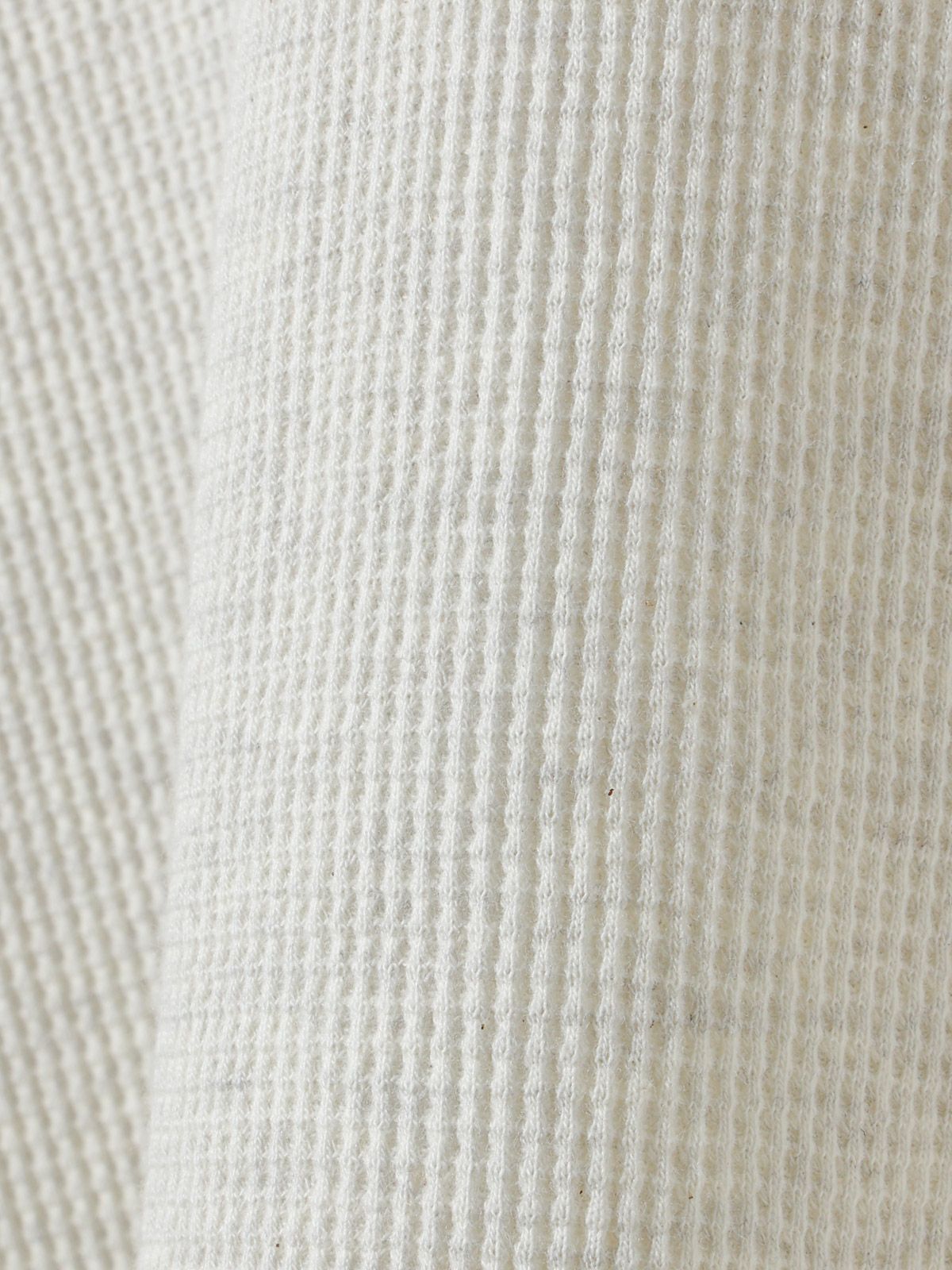 u neck waffle pullover