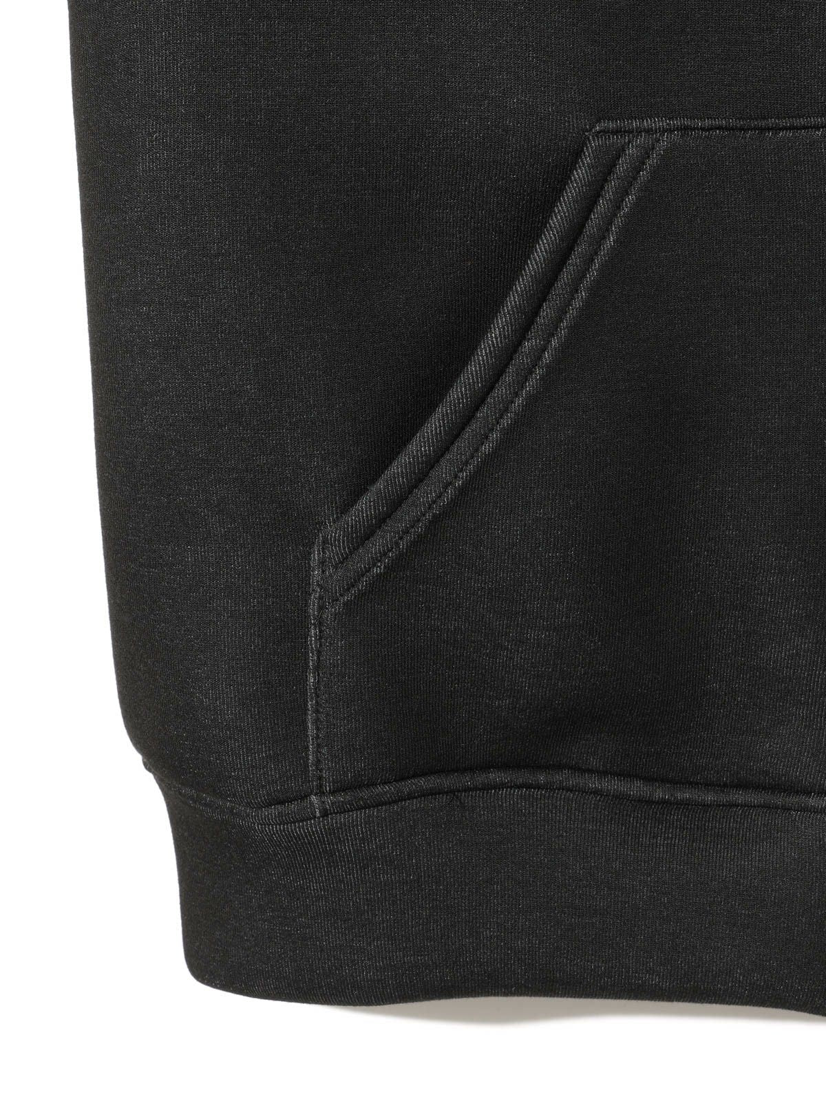 sheer double-knit zip hoodie