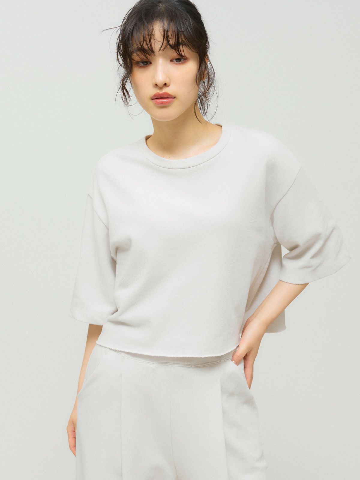 sweat short pullover