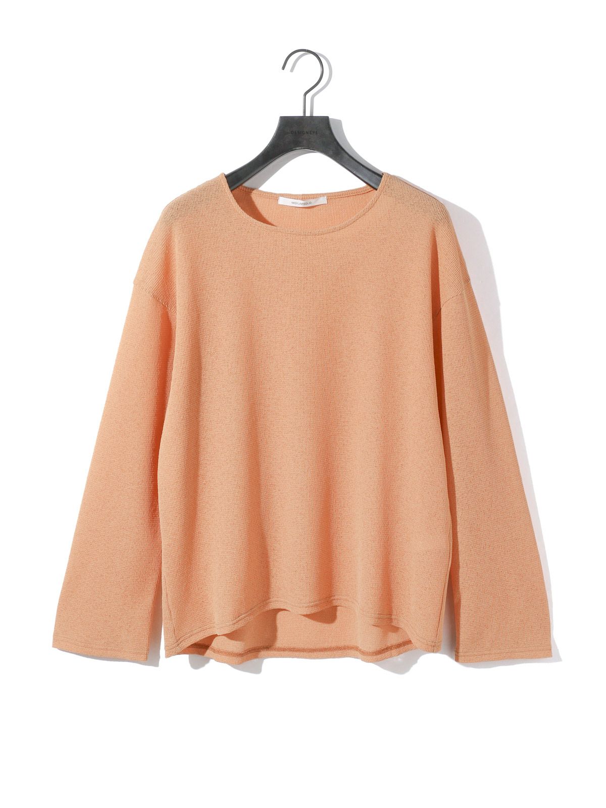 sheer waffle pullover