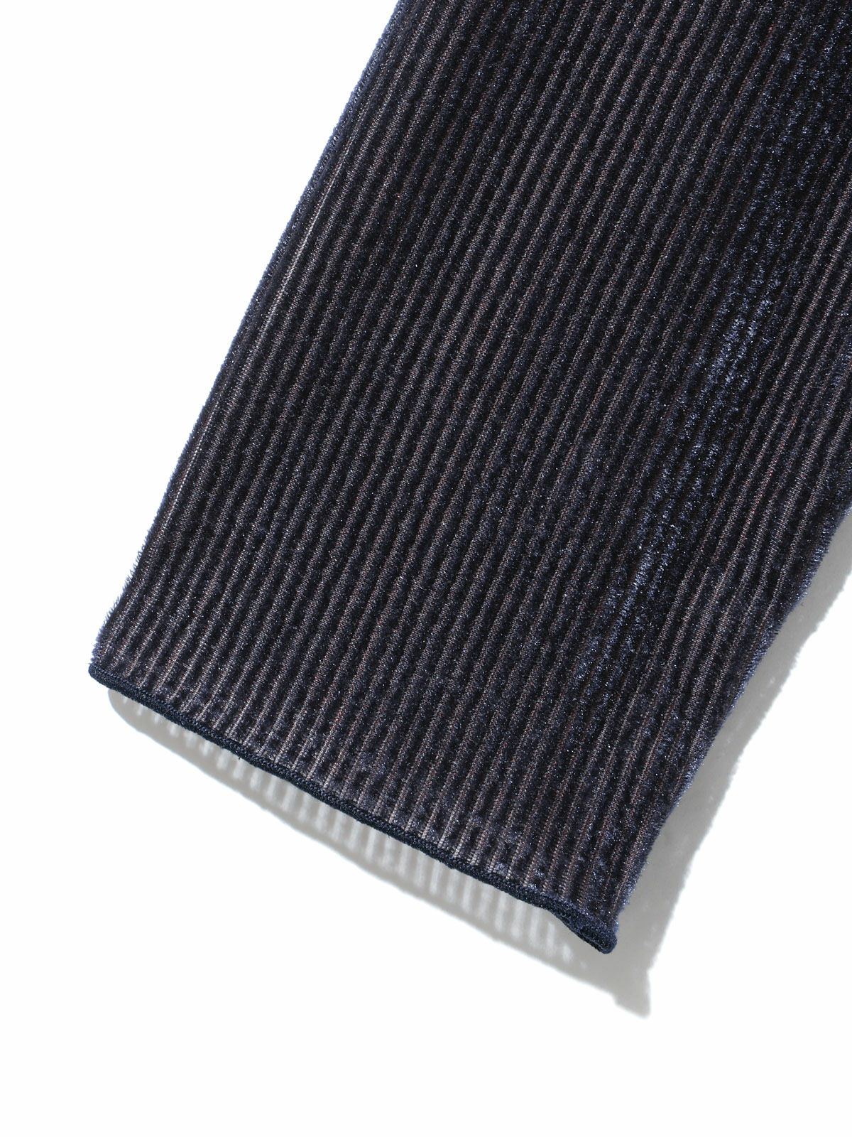 sheer velour rib top