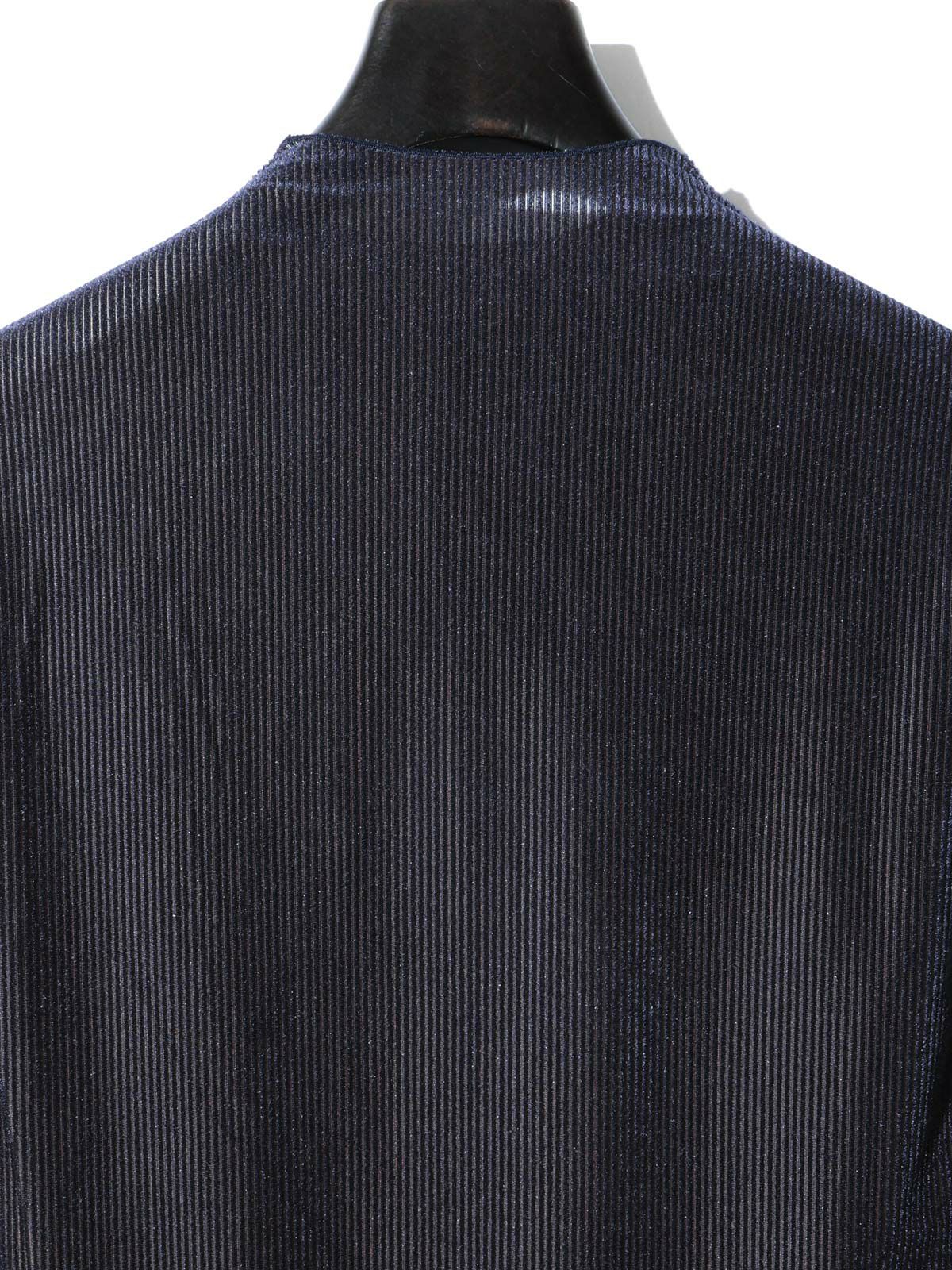 sheer velour rib top