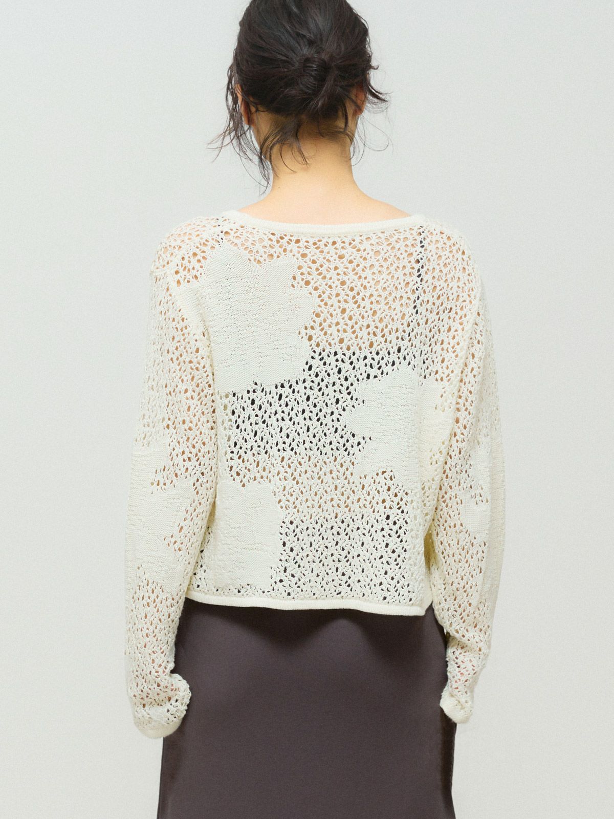lace mesh cardigan