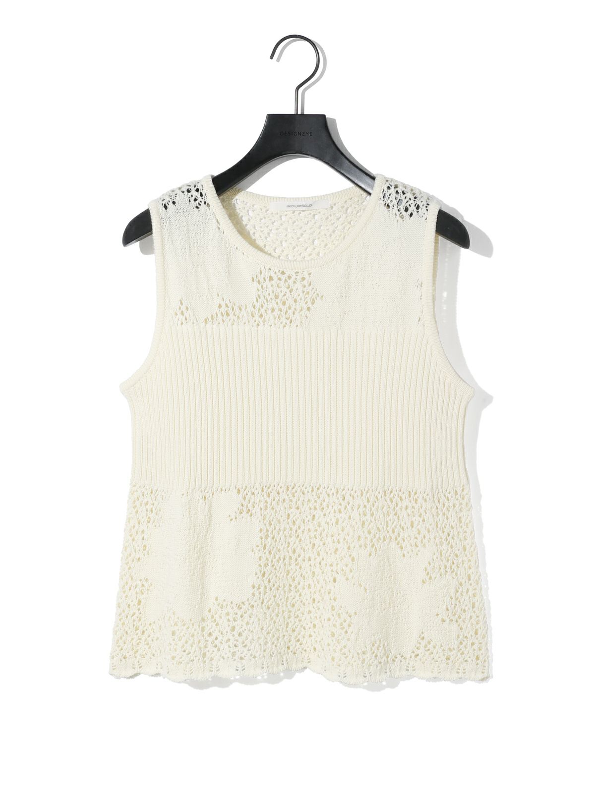 lace rib vest