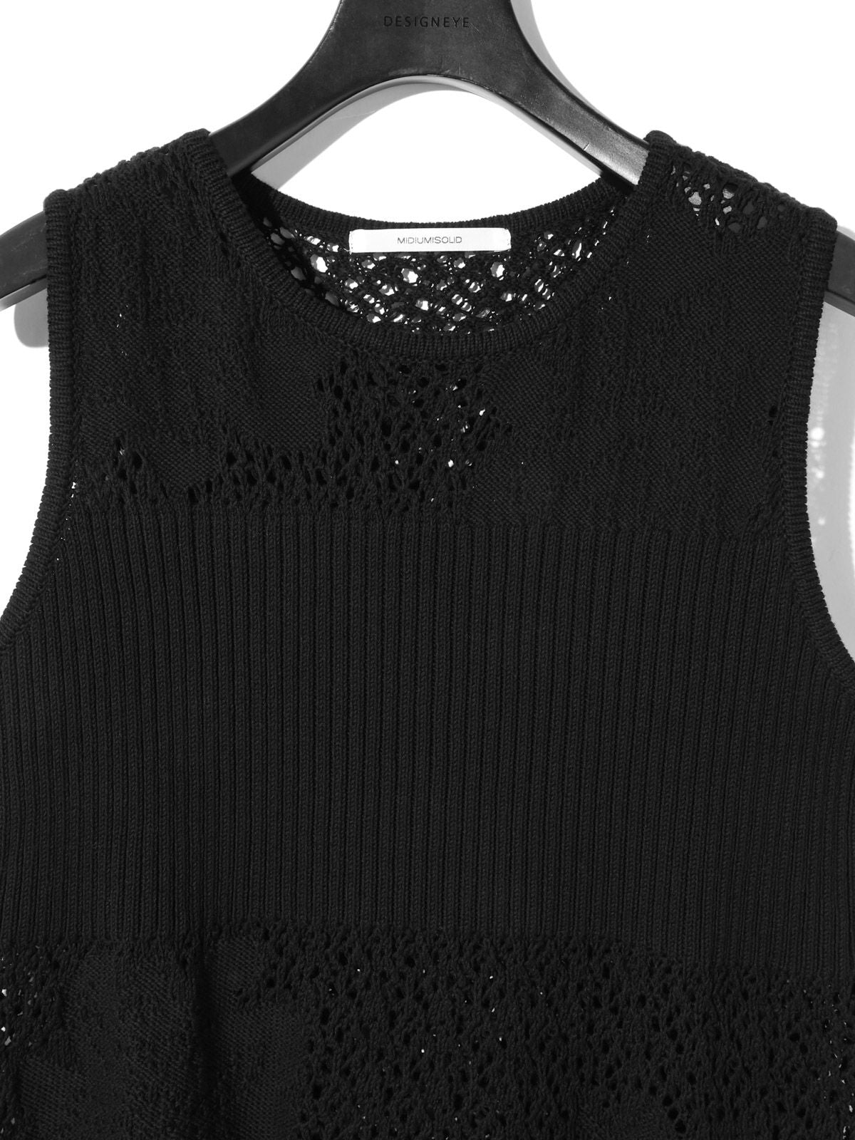 lace rib vest