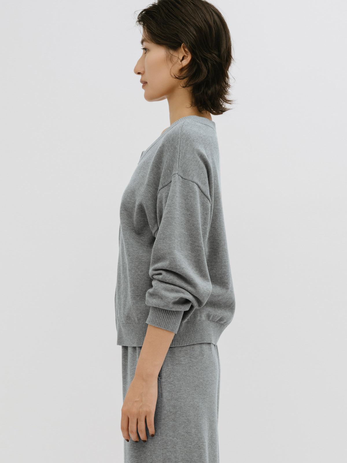 calm zip knit