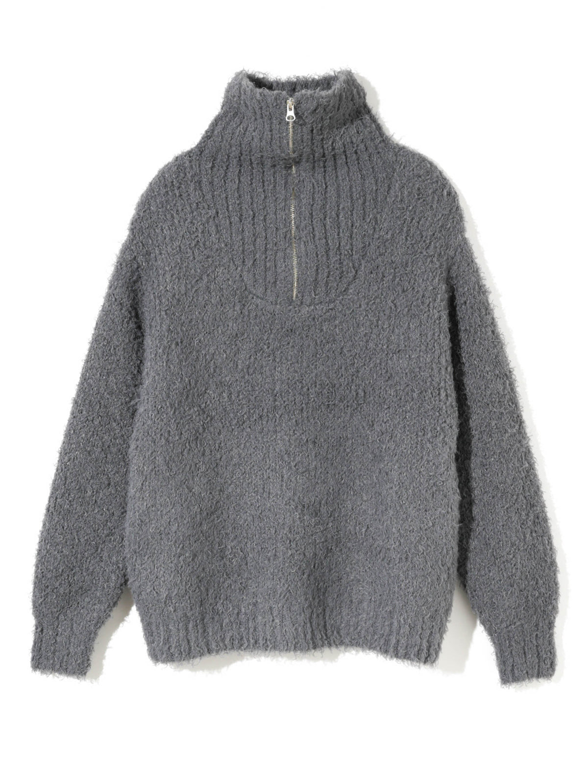 cloud loop zip knit