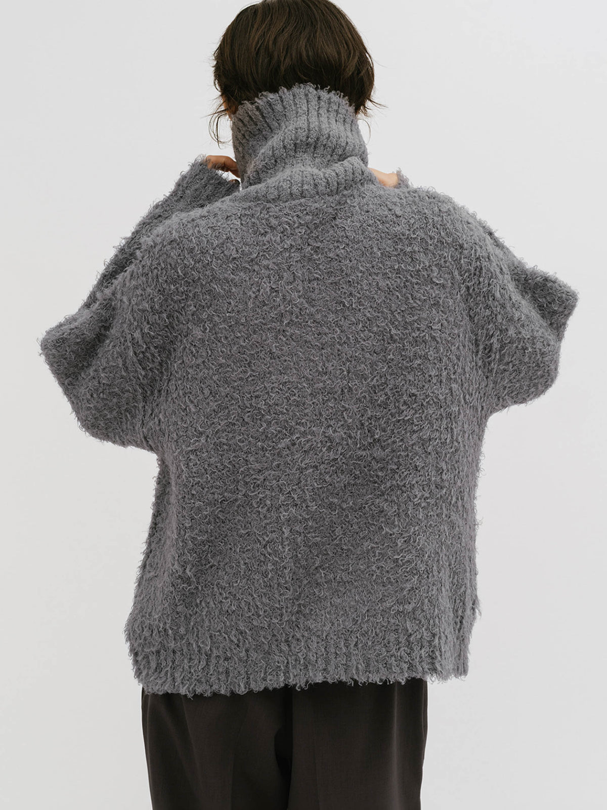 cloud loop zip knit