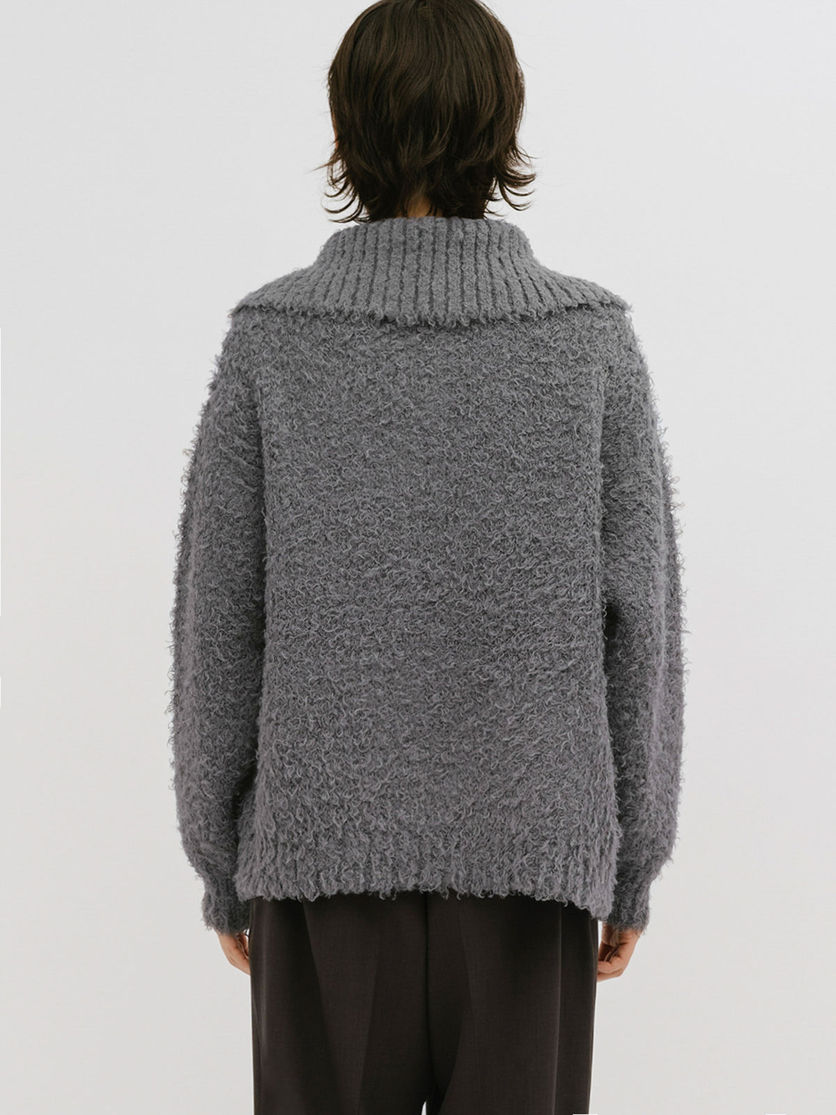 cloud loop zip knit
