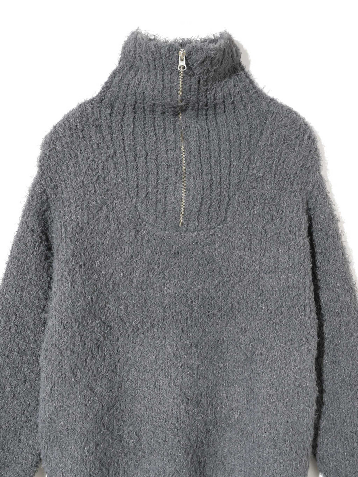 cloud loop zip knit