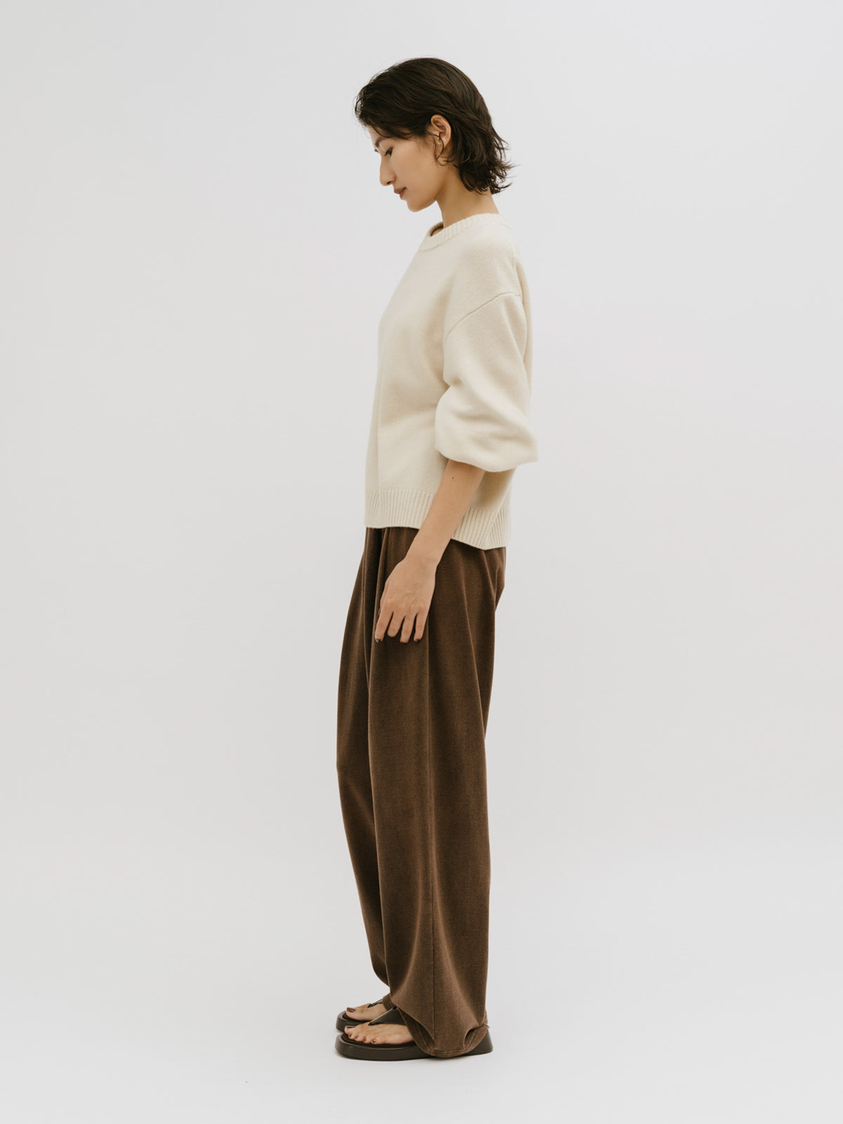 soft veil crew knit