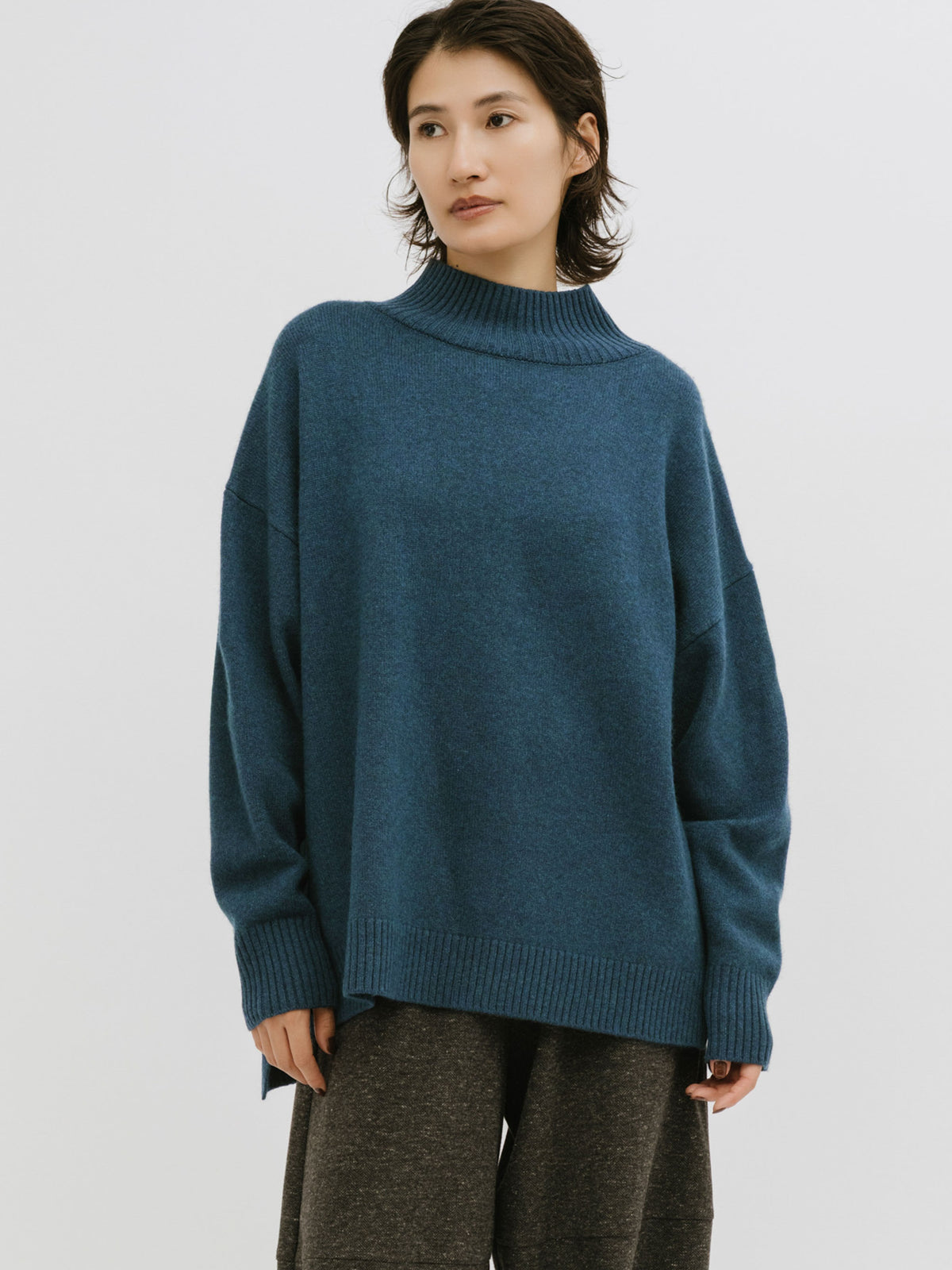 soft veil turtle knit