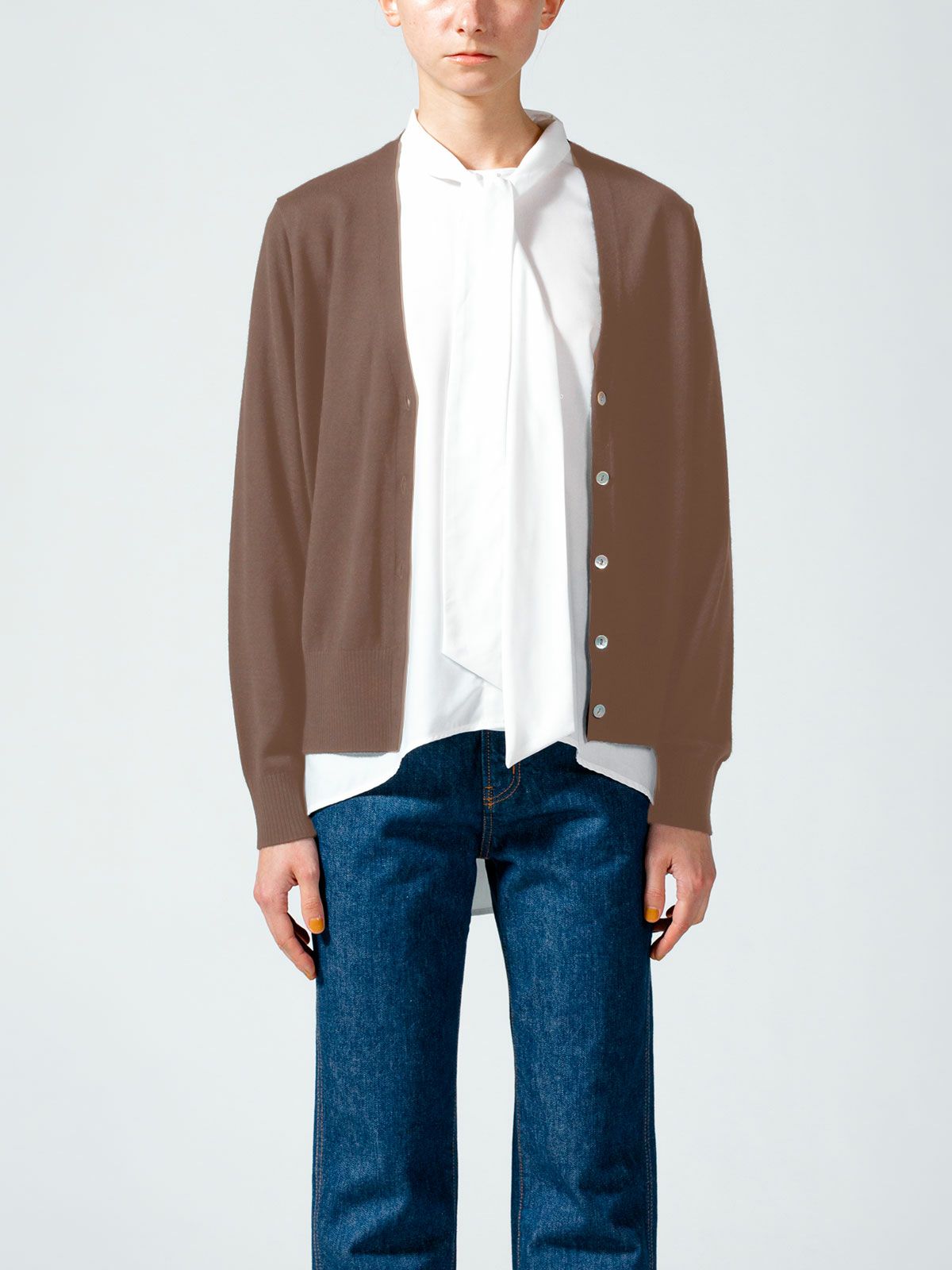 Vネックカーディガン(4-1065)