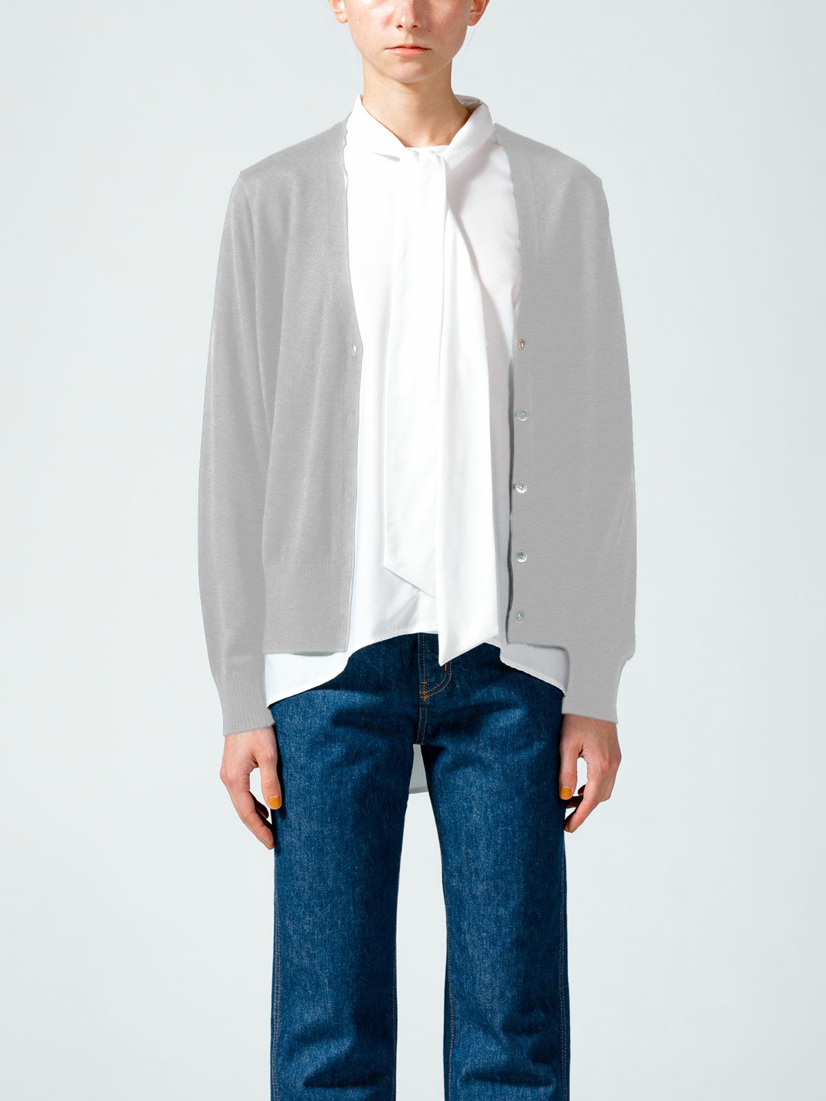 Vネックカーディガン(4-1065)