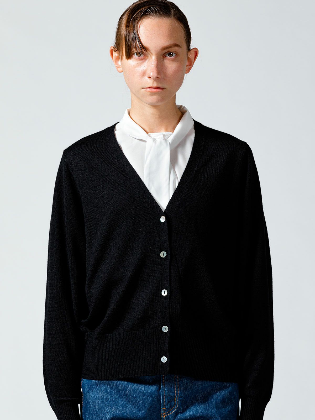 Vネックカーディガン(4-1065)