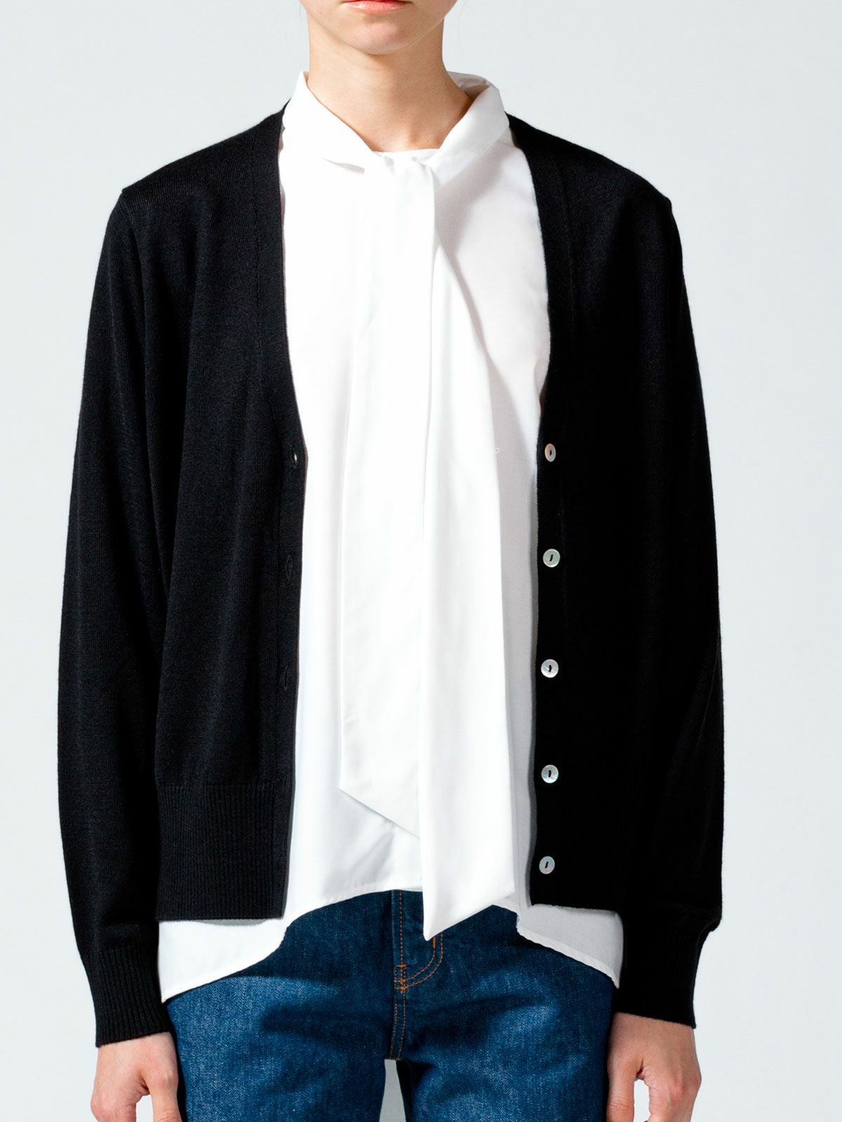 Vネックカーディガン(4-1065)