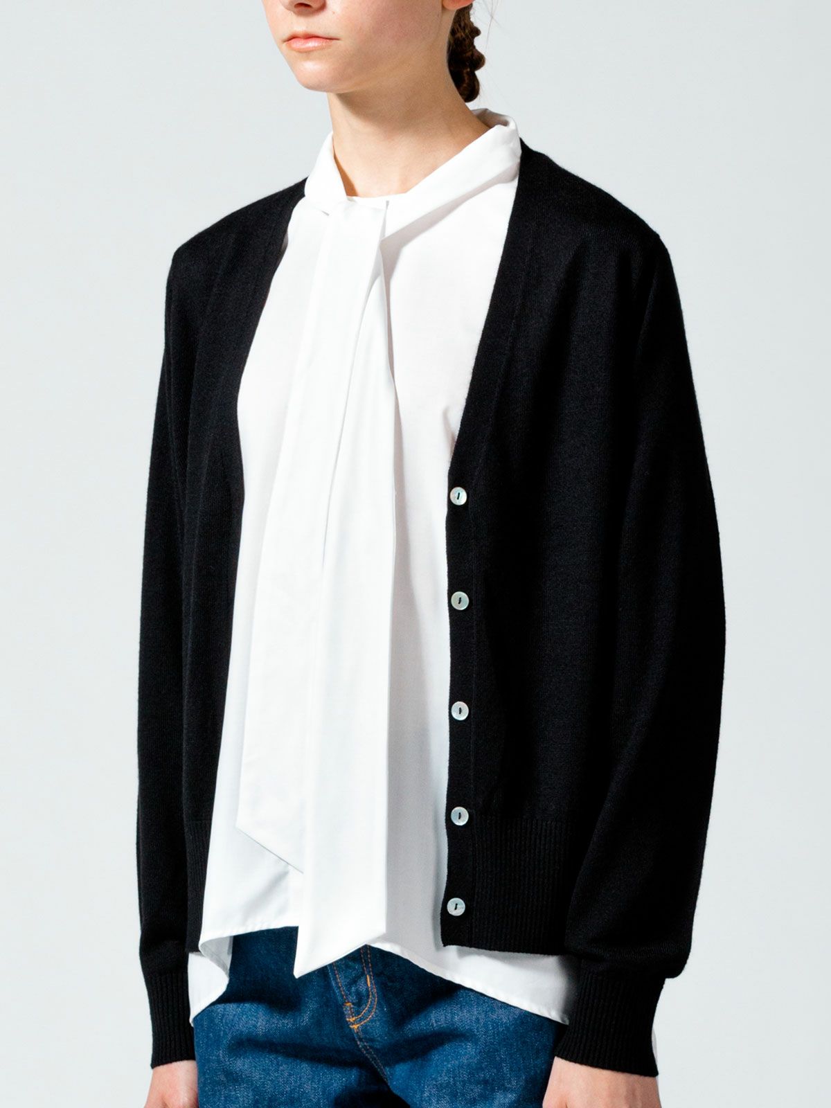 Vネックカーディガン(4-1065)