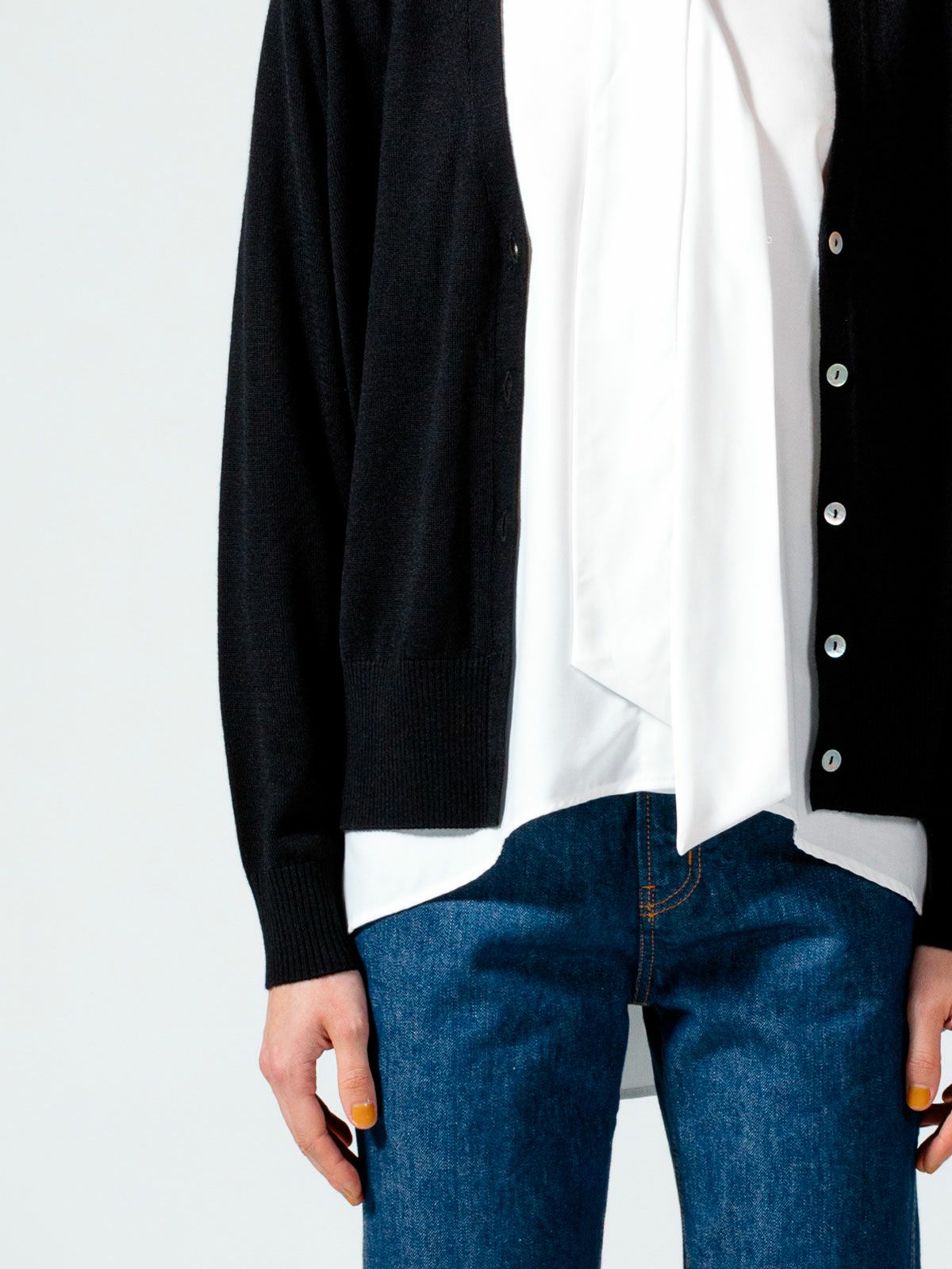 Vネックカーディガン(4-1065)