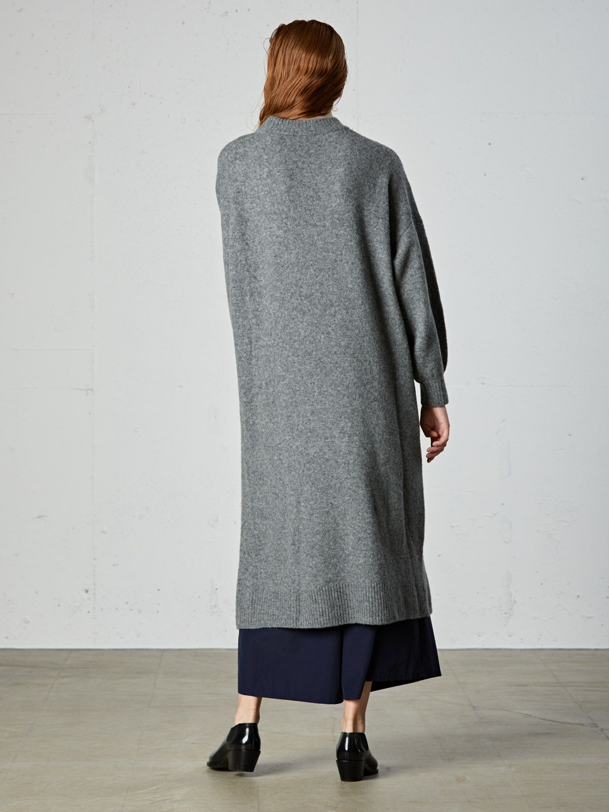 ボトルネックロングワンピース(4-1059)