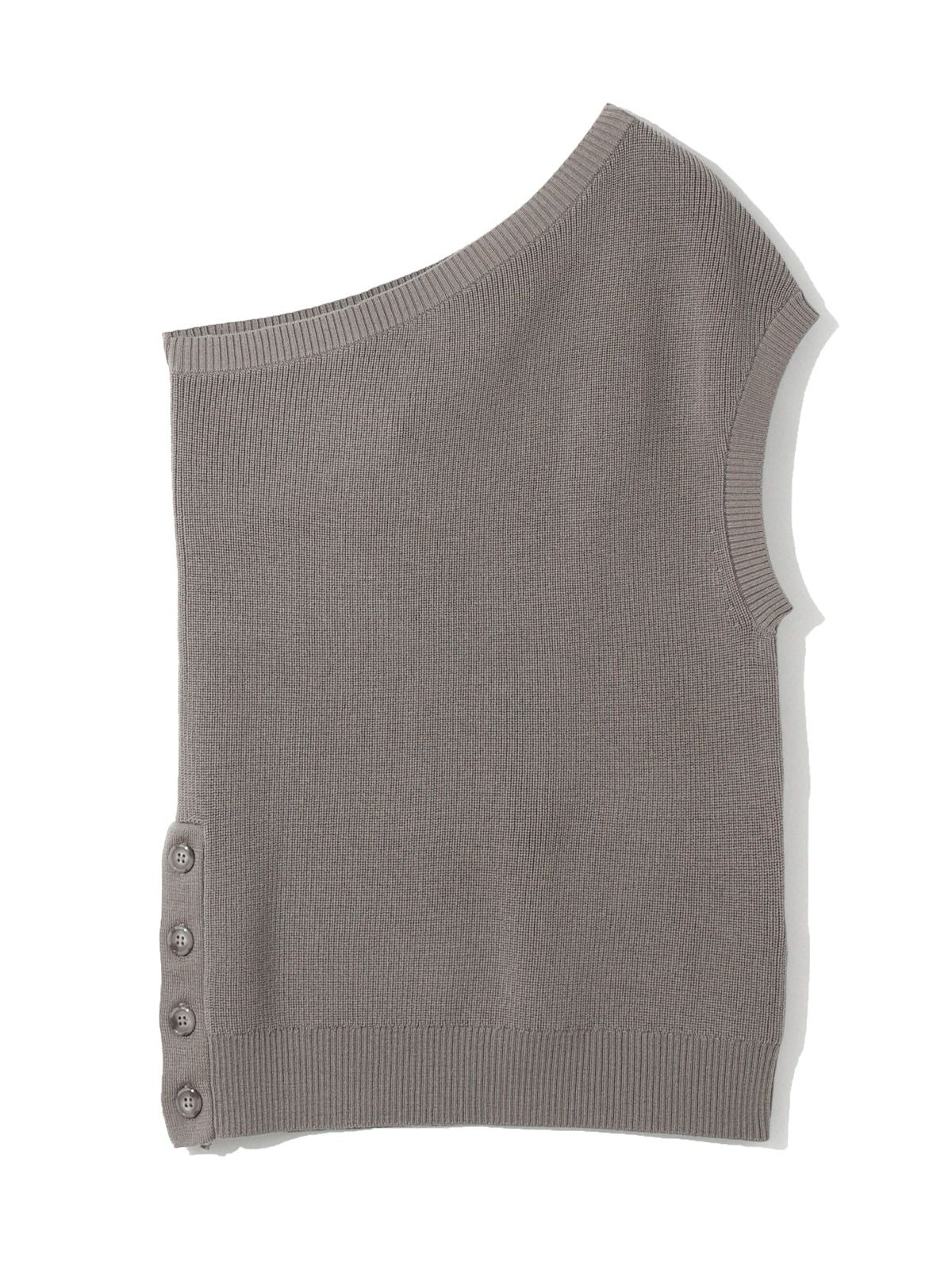 ワンショルダーハーフカーディガントップス(4-1060)