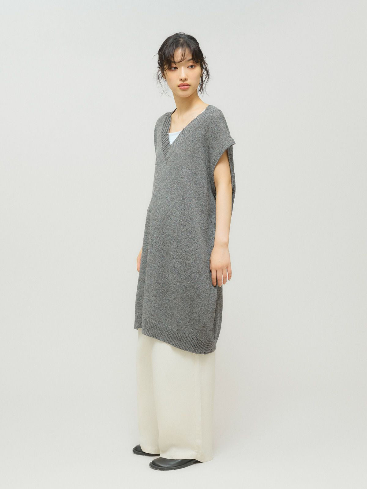 washi/wool big vest