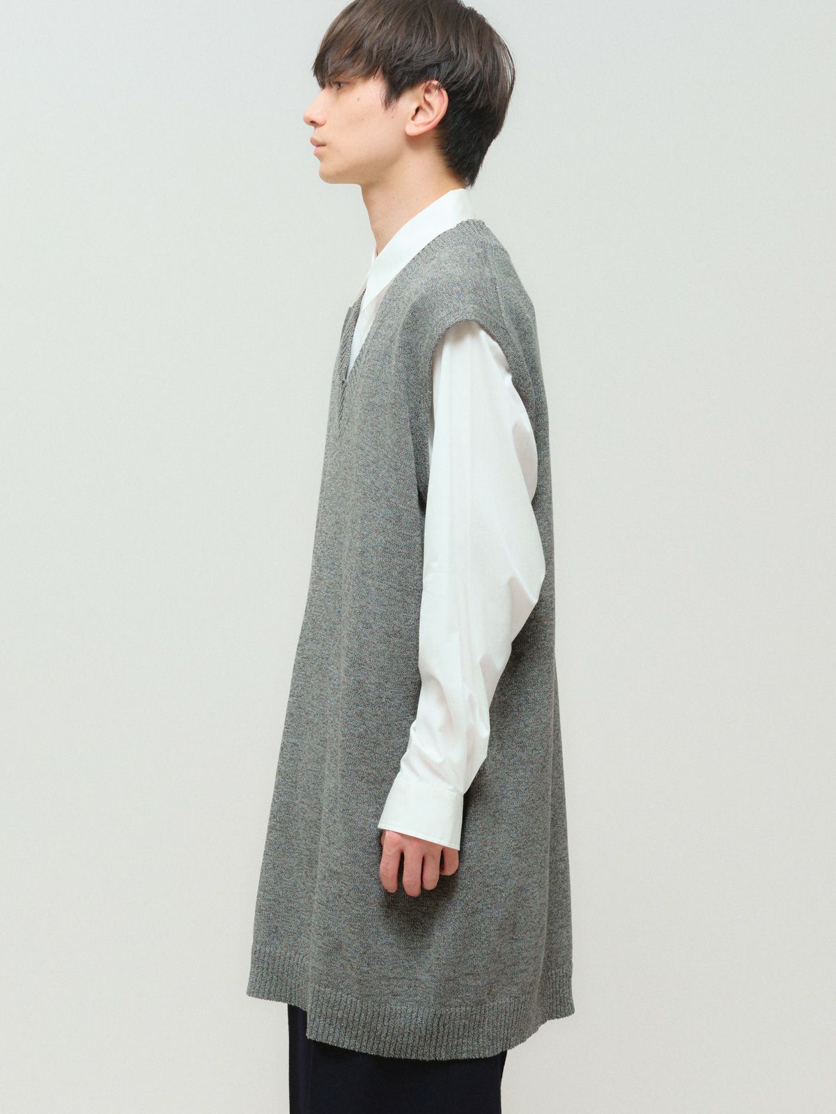 washi/wool big vest