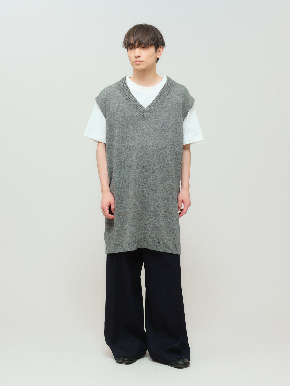 washi/wool big vest