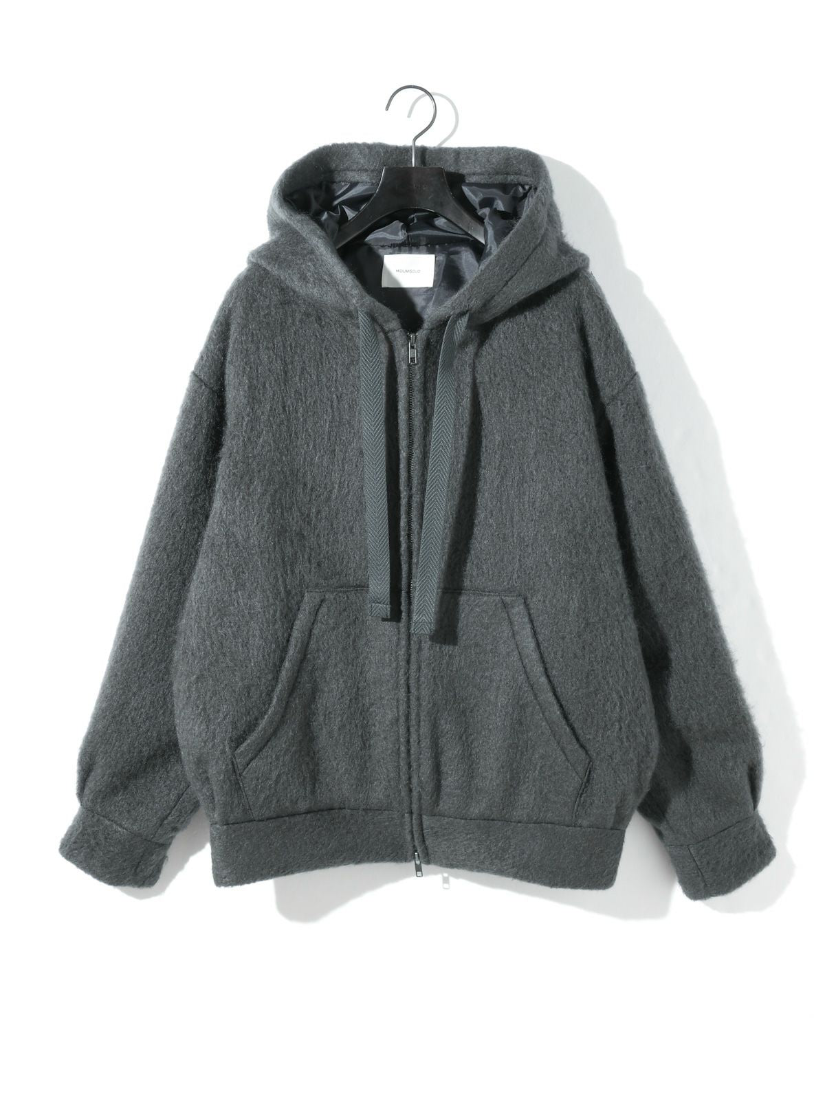 shaggy zip up hoodie