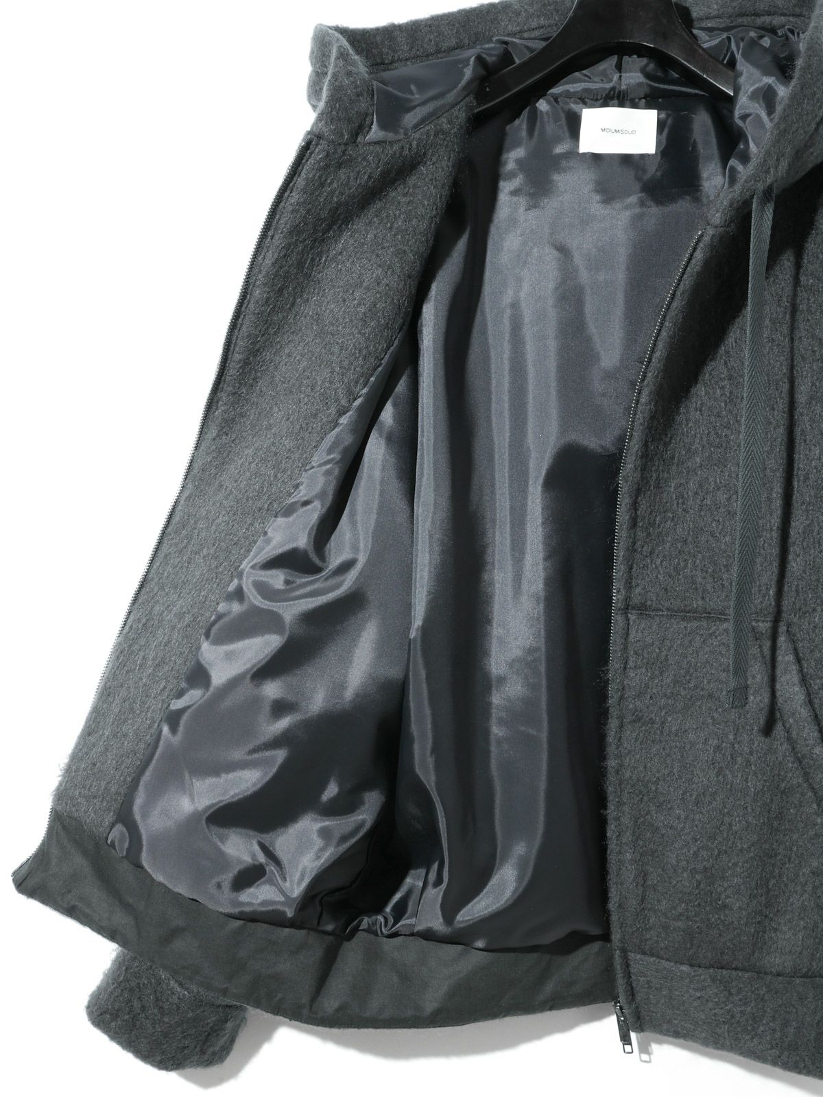 shaggy zip up hoodie