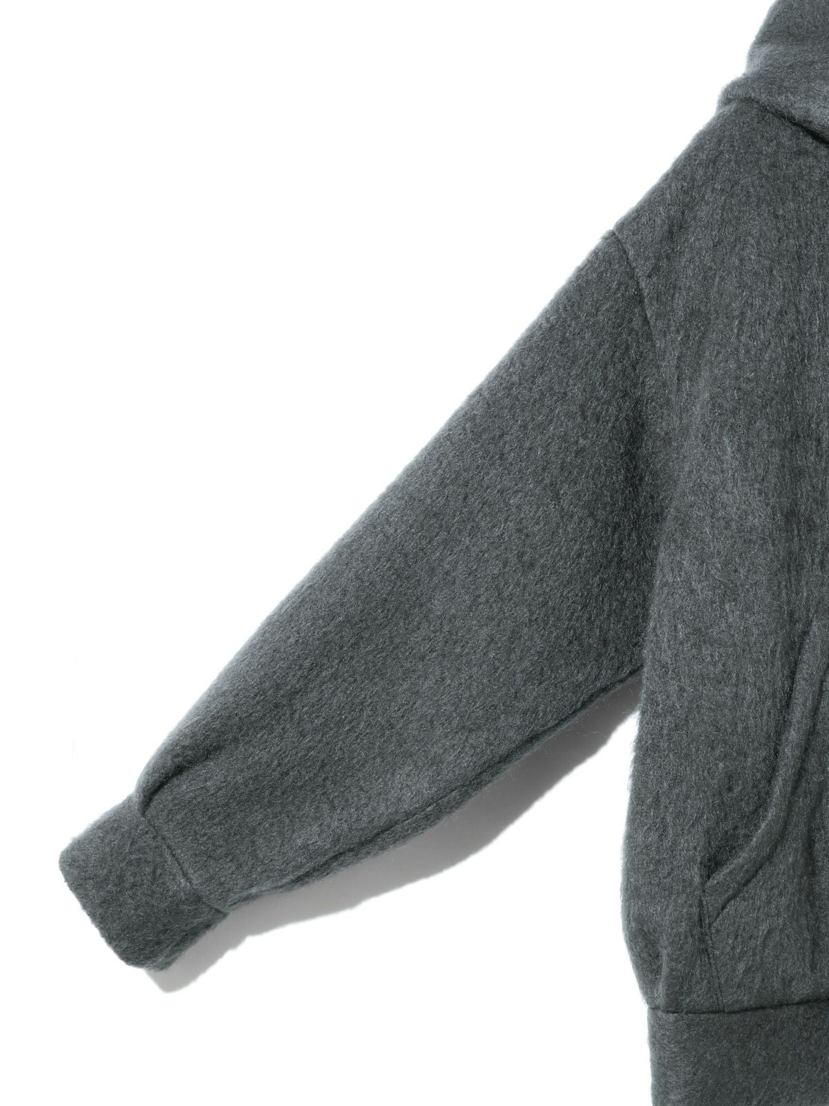 shaggy zip up hoodie