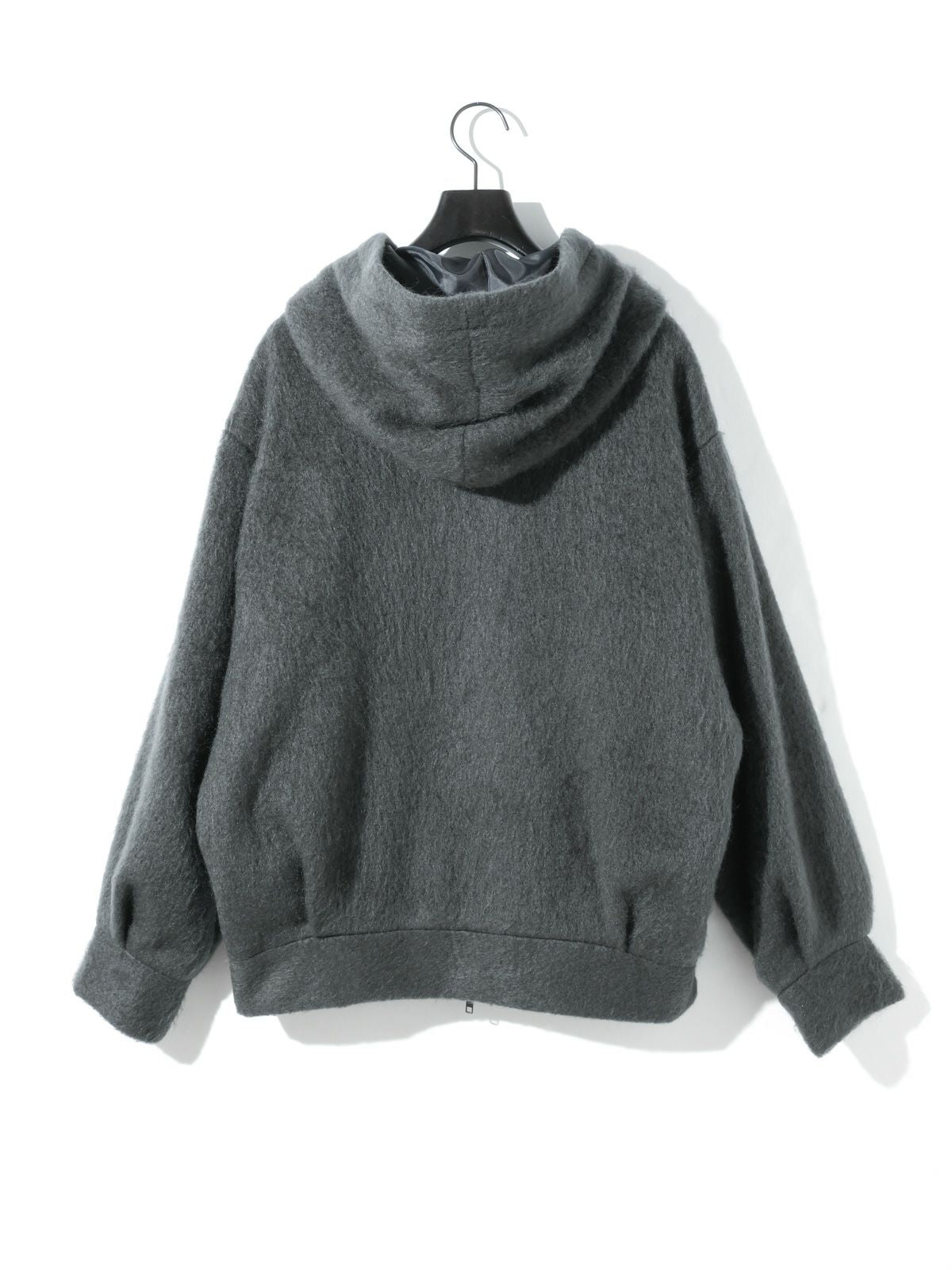 shaggy zip up hoodie