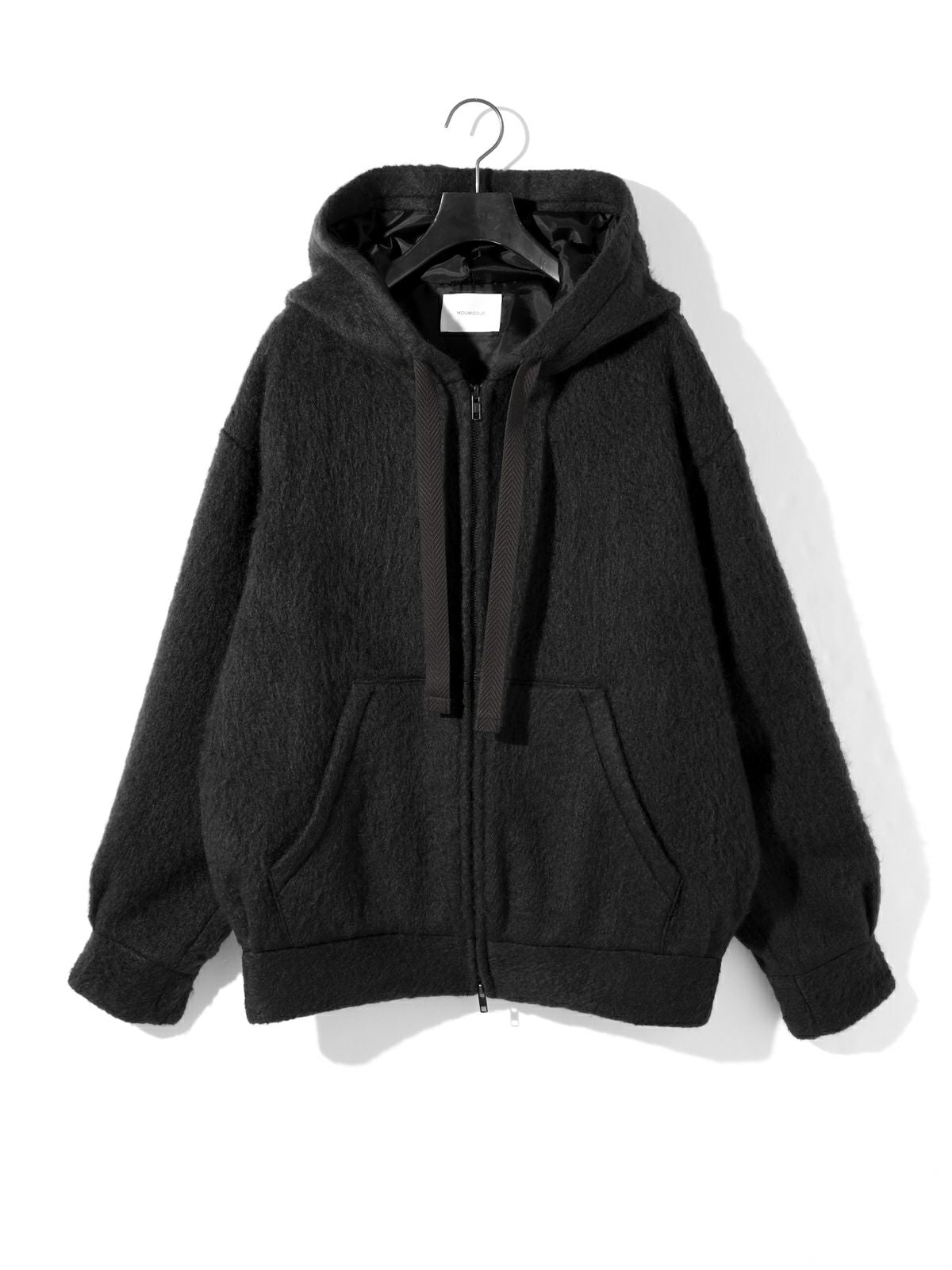 shaggy zip up hoodie