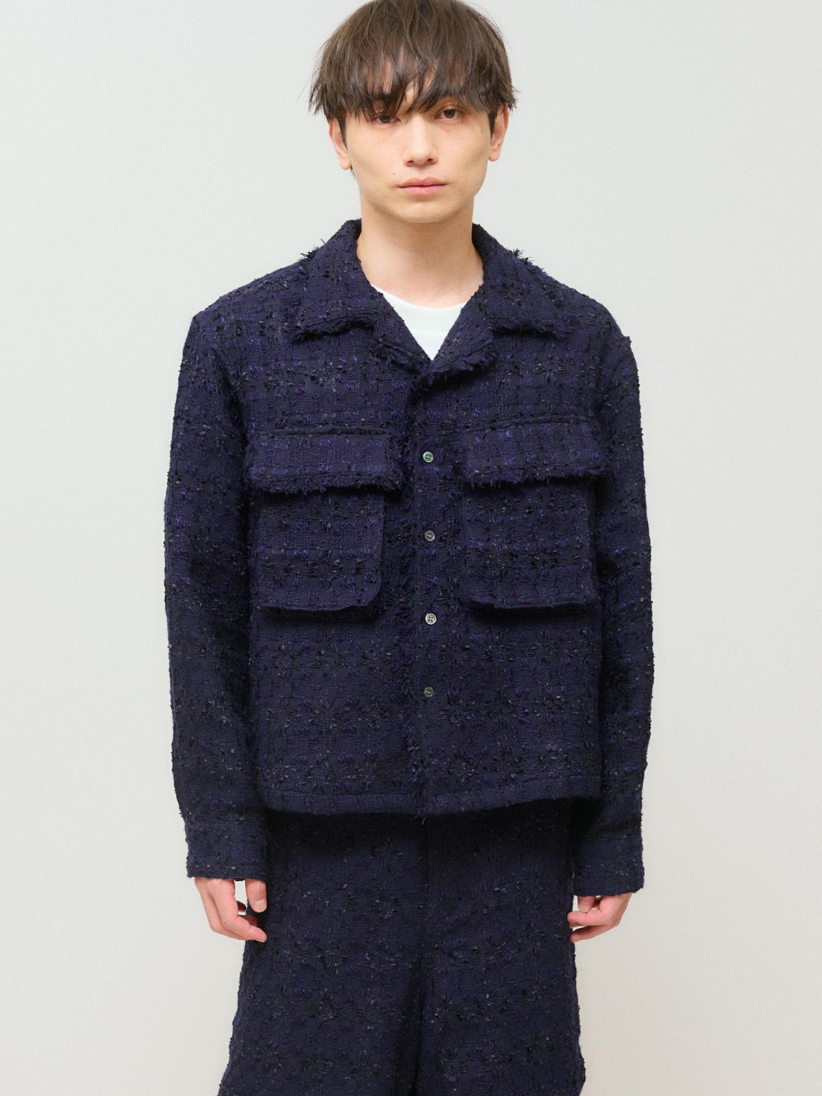 bright tweed blouson