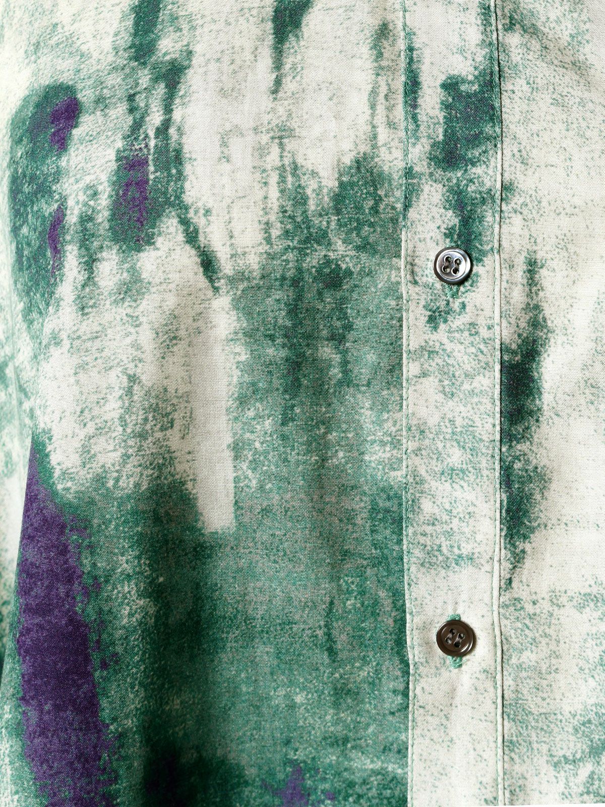 バンドカラー hazy print シャツ(3-1077)