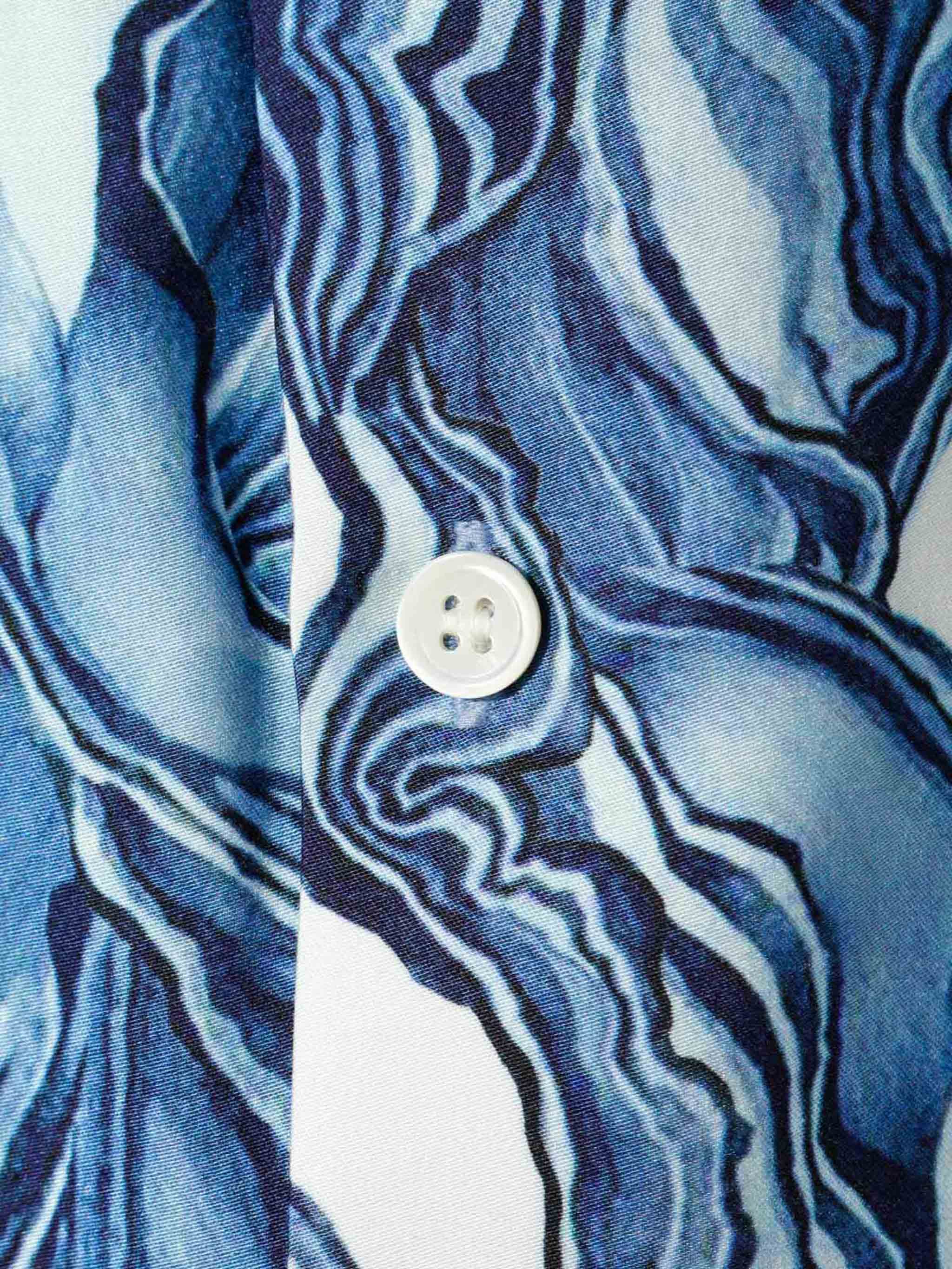 グラフィックプリントオープンカラーシャツ(3-1631)