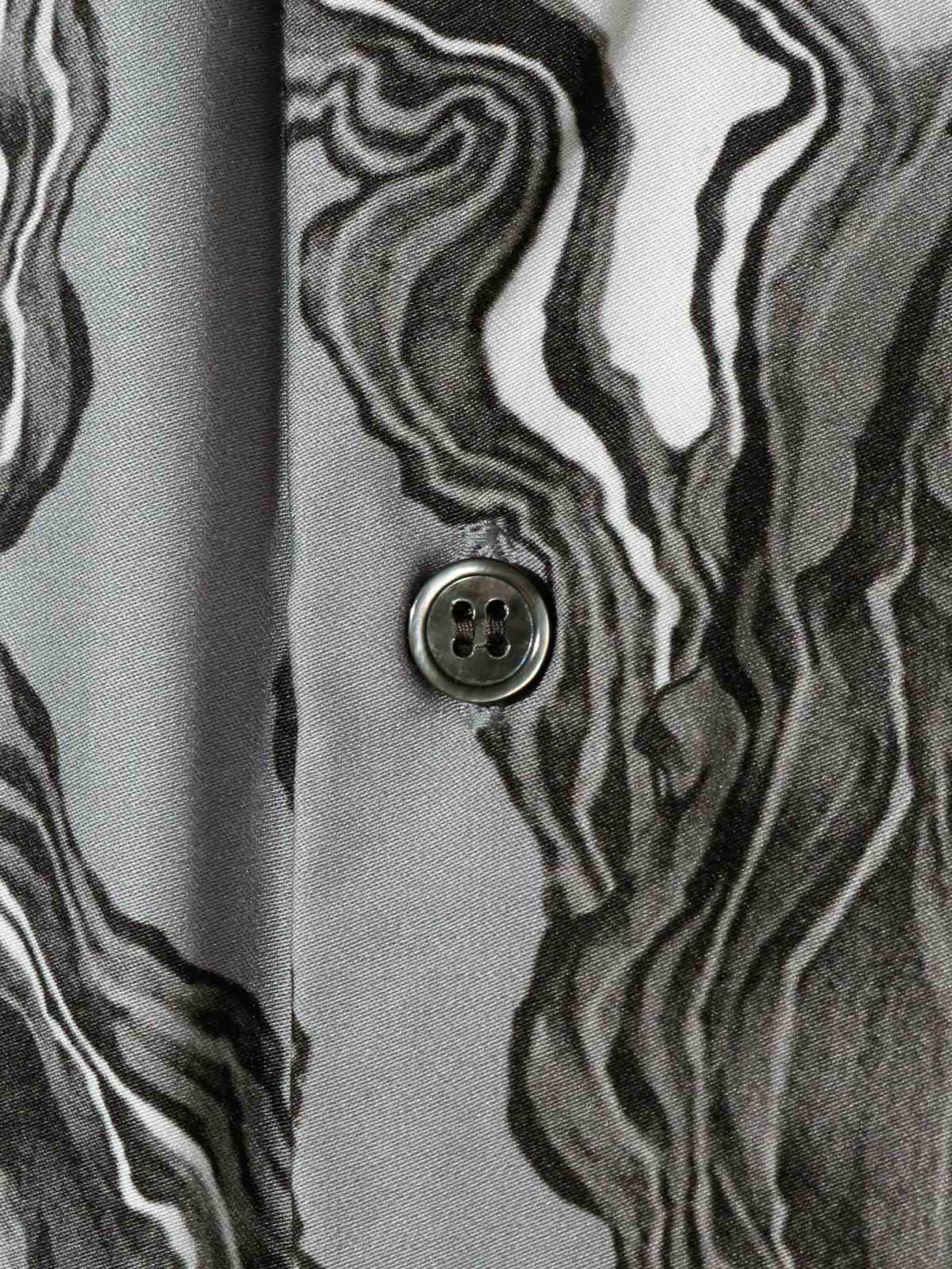 グラフィックプリントオープンカラーシャツ(3-1631)