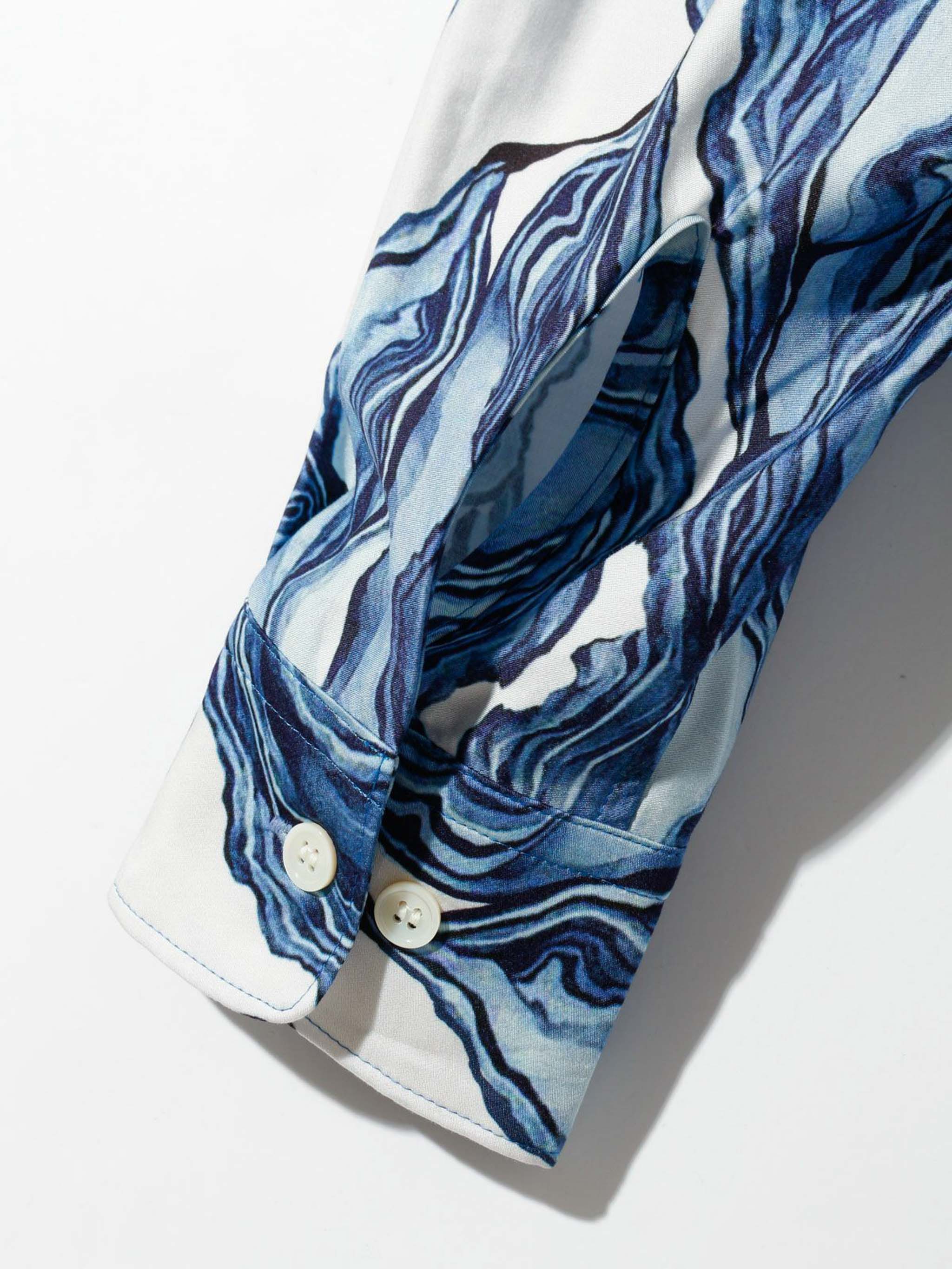 グラフィックプリントオープンカラーシャツ(3-1631)