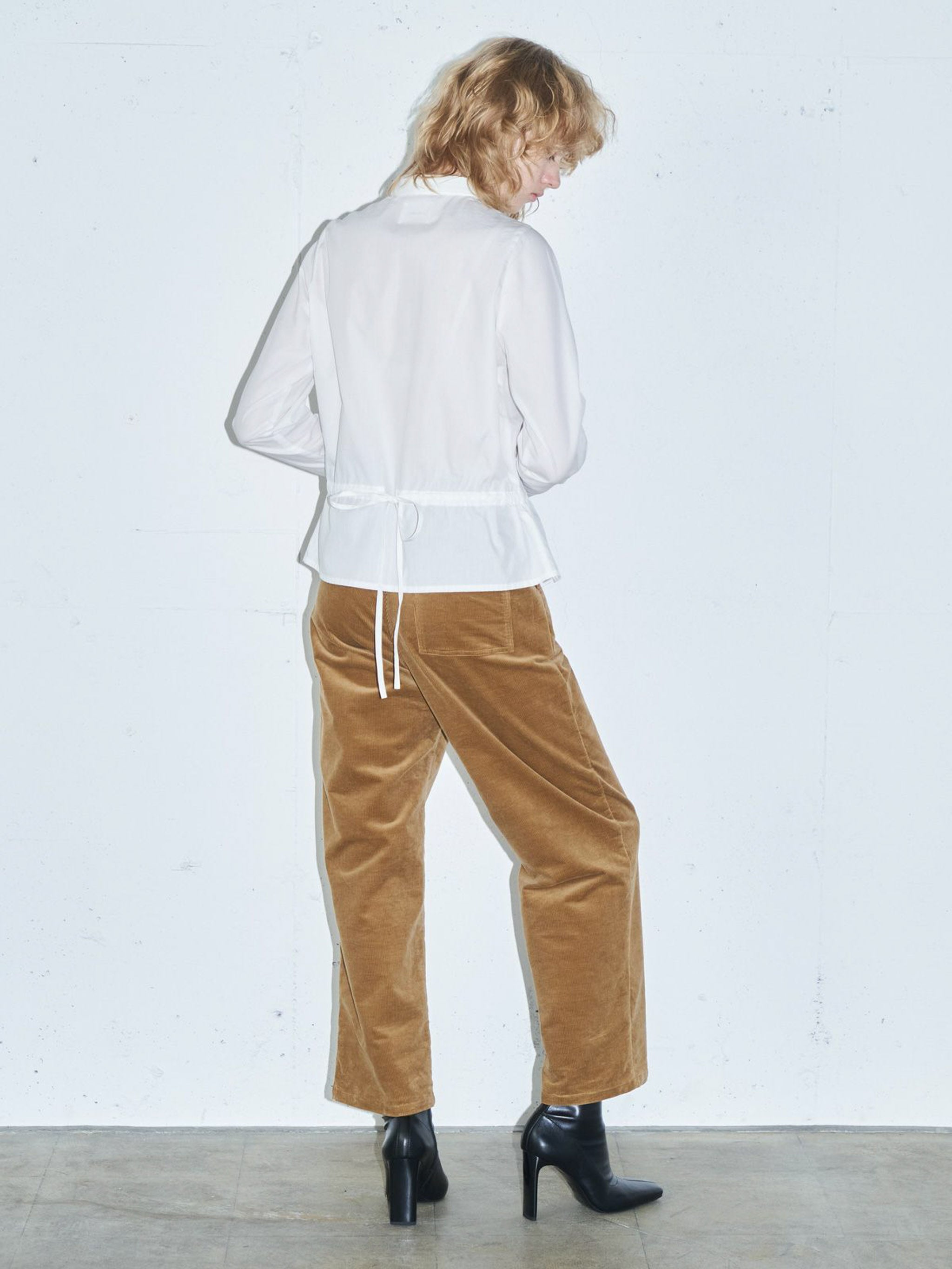 ピンタックドローストリングシャツ(3-1631)