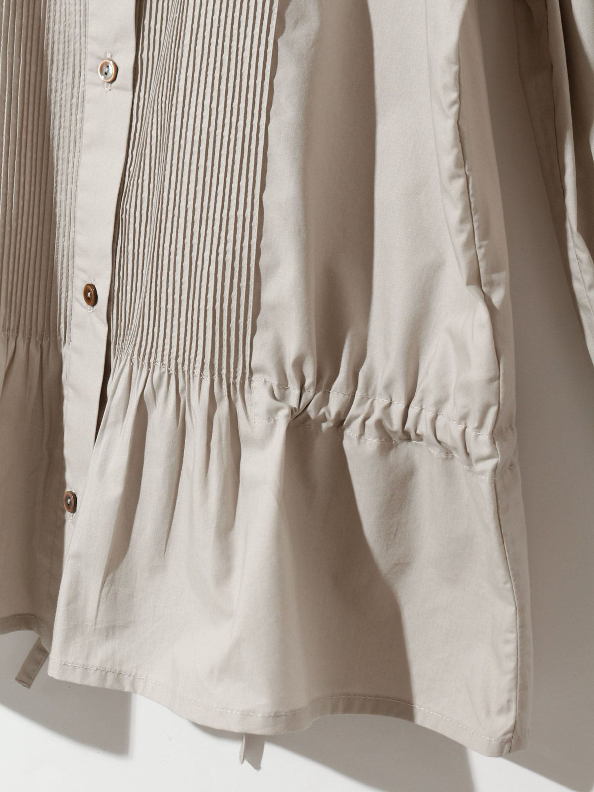 ピンタックドローストリングシャツ(3-1631)