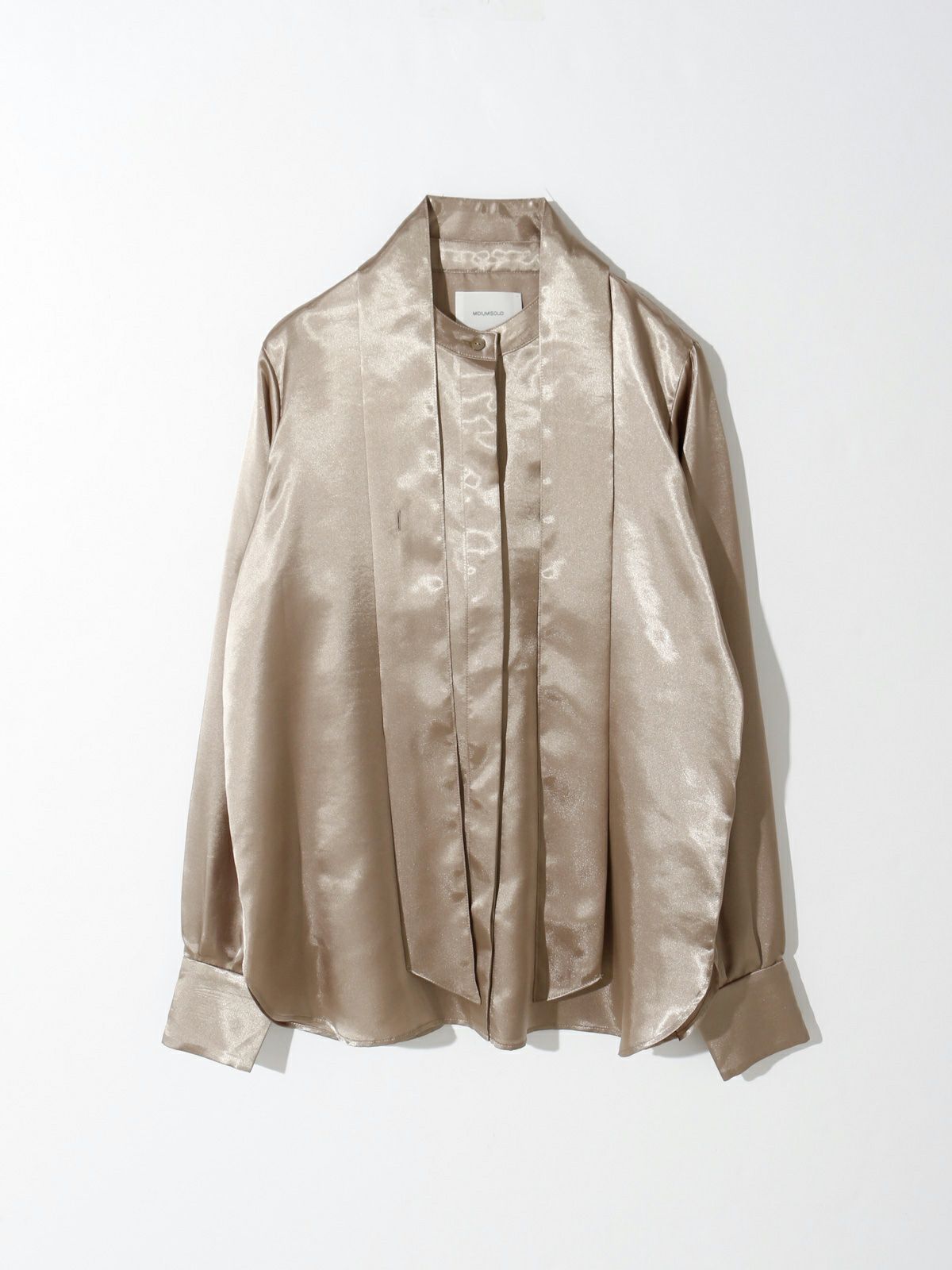 satin 3way ribbon blouse (3-1631)