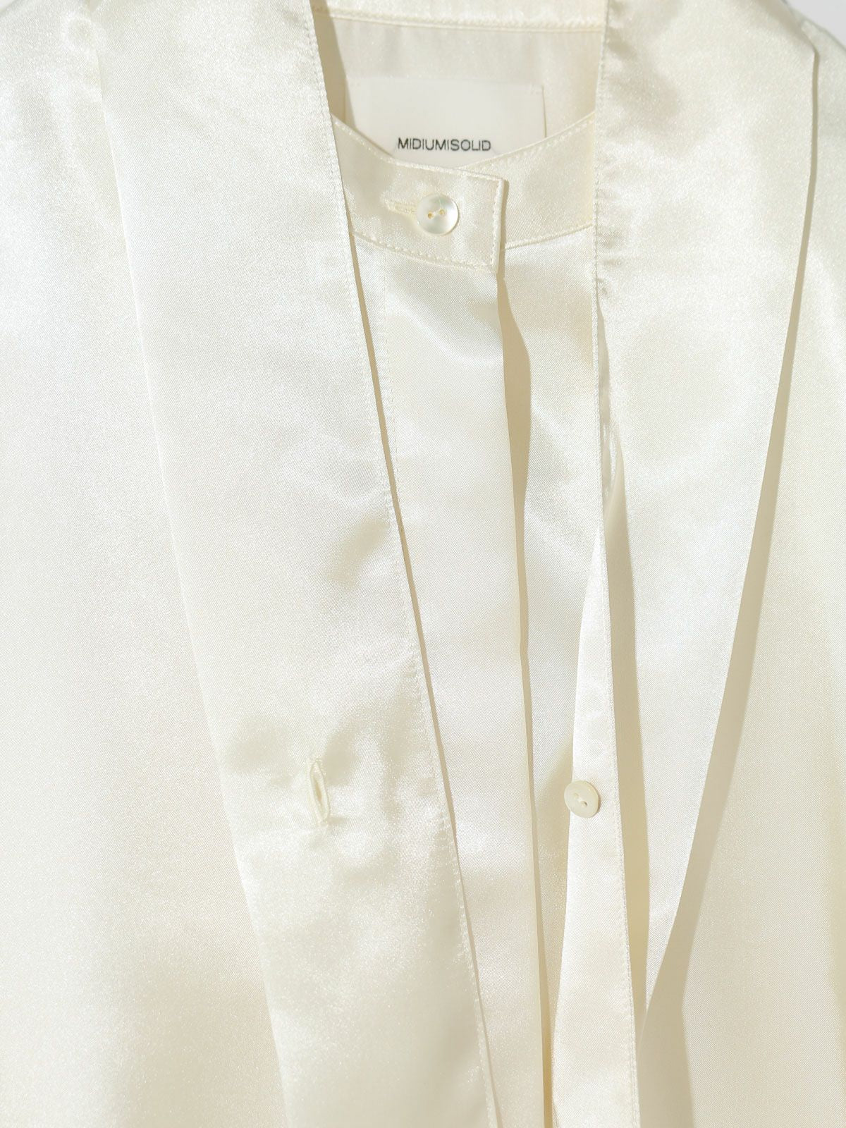 satin 3way ribbon blouse (3-1631)