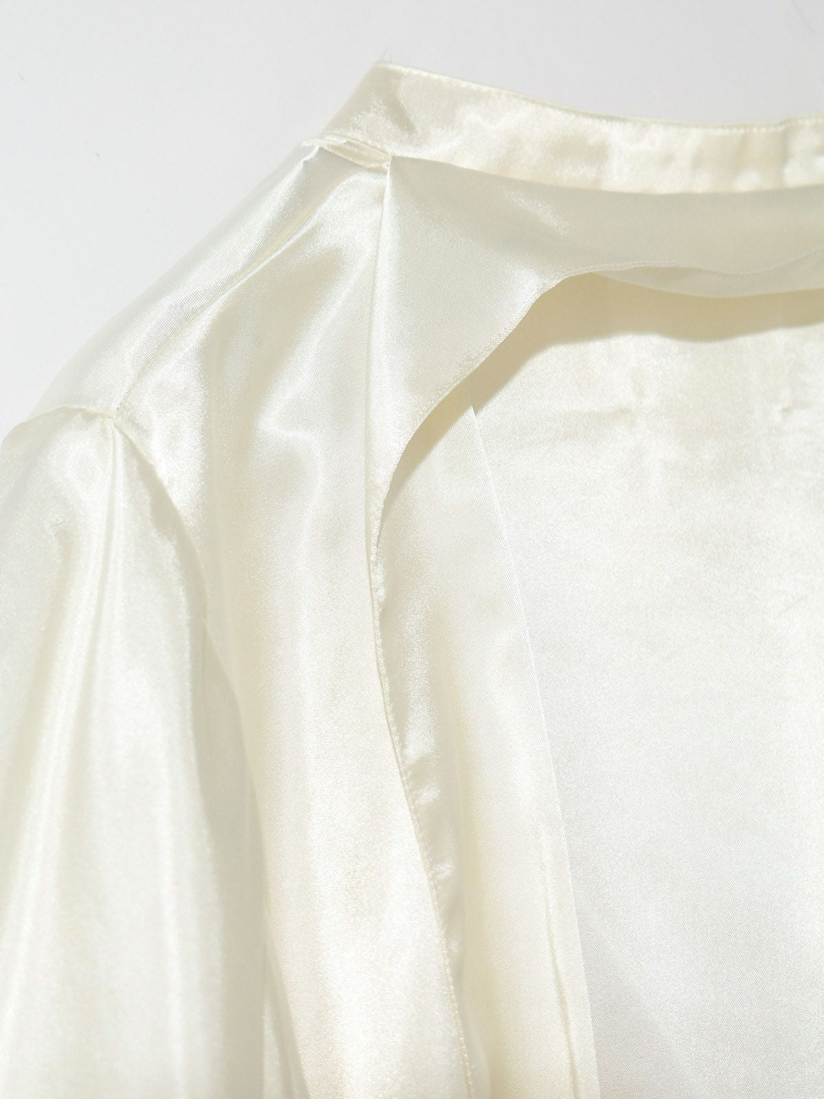 satin 3way ribbon blouse (3-1631)