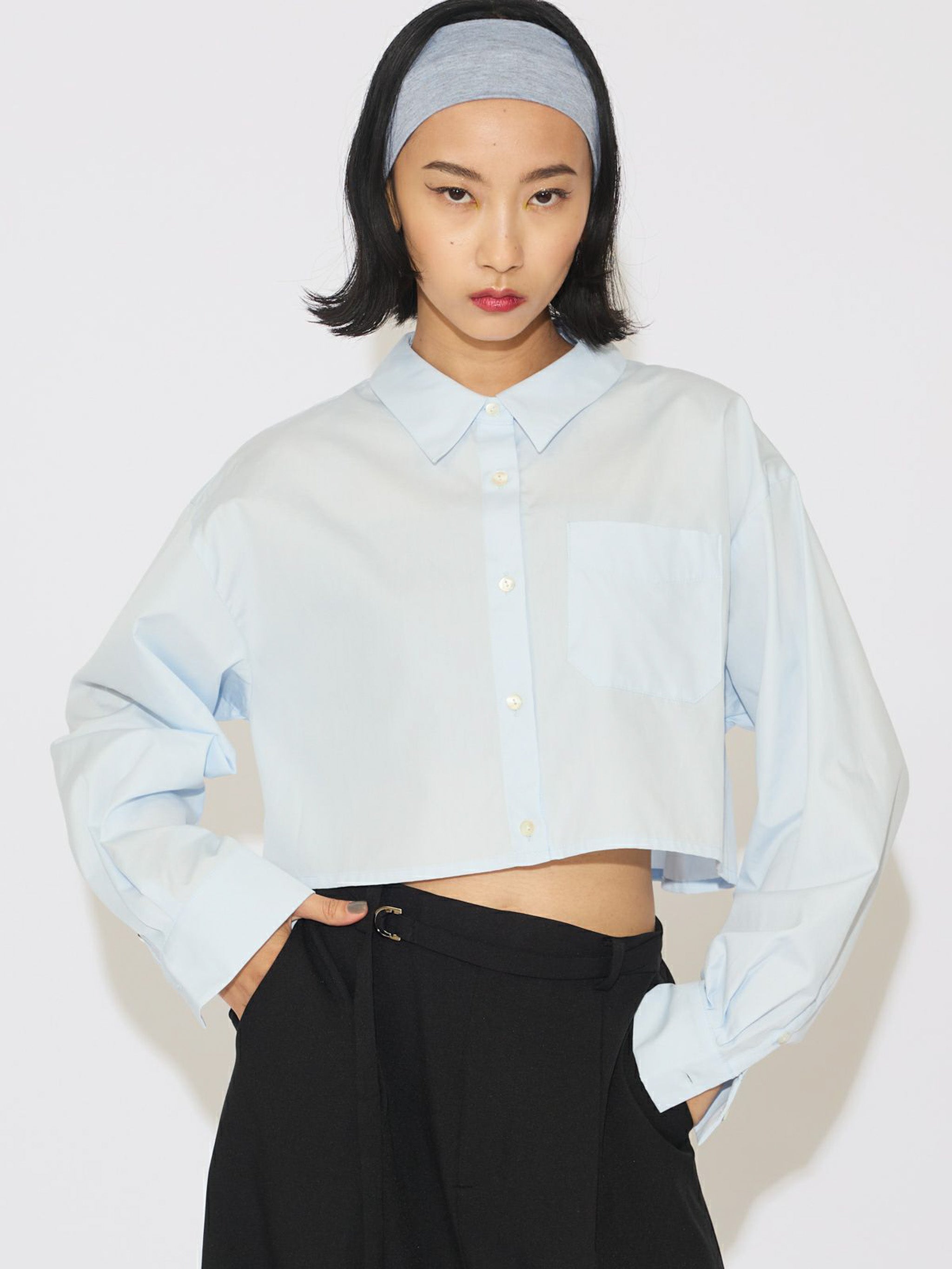 クロップドワイドシャツ