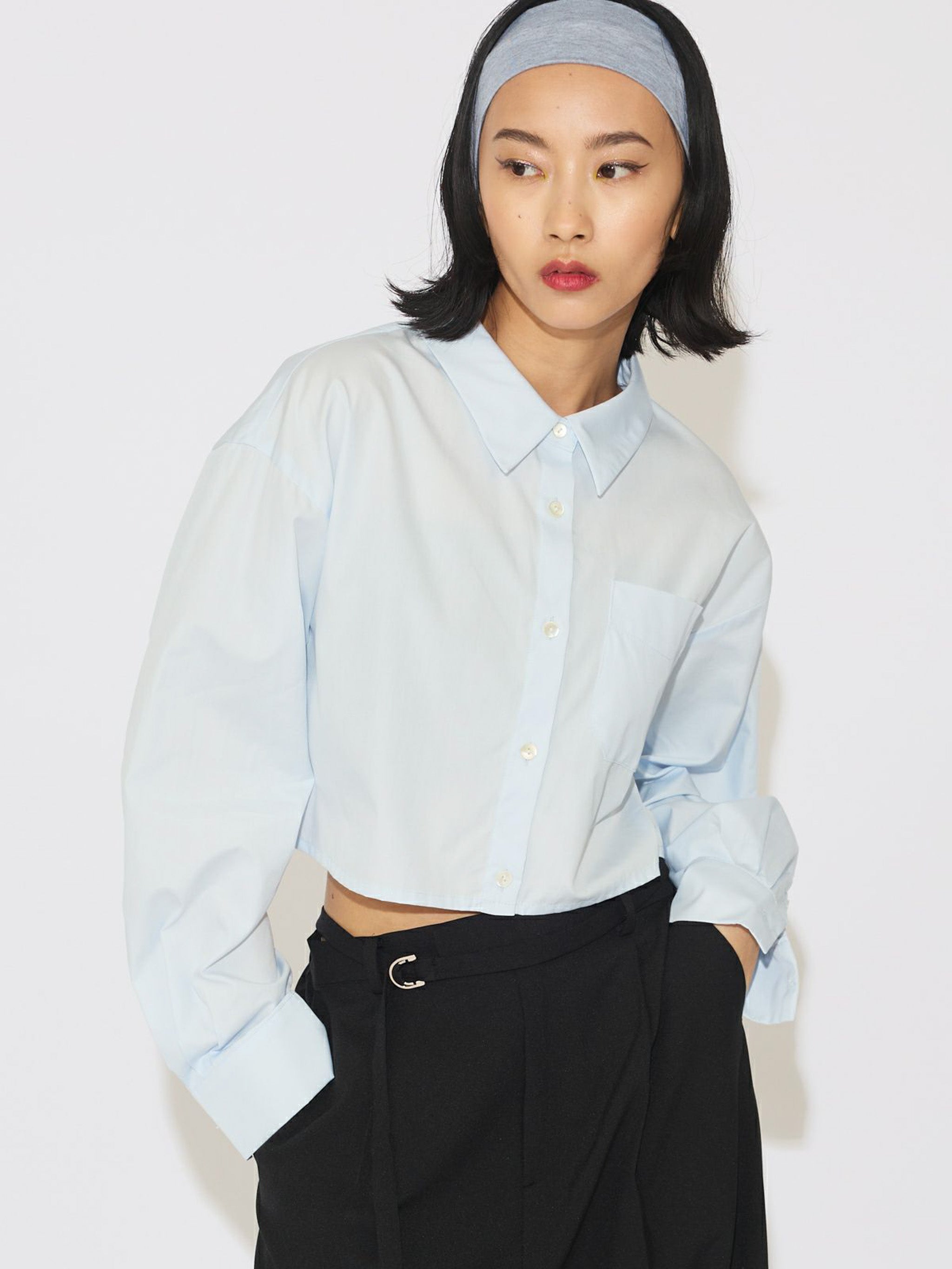 クロップドワイドシャツ