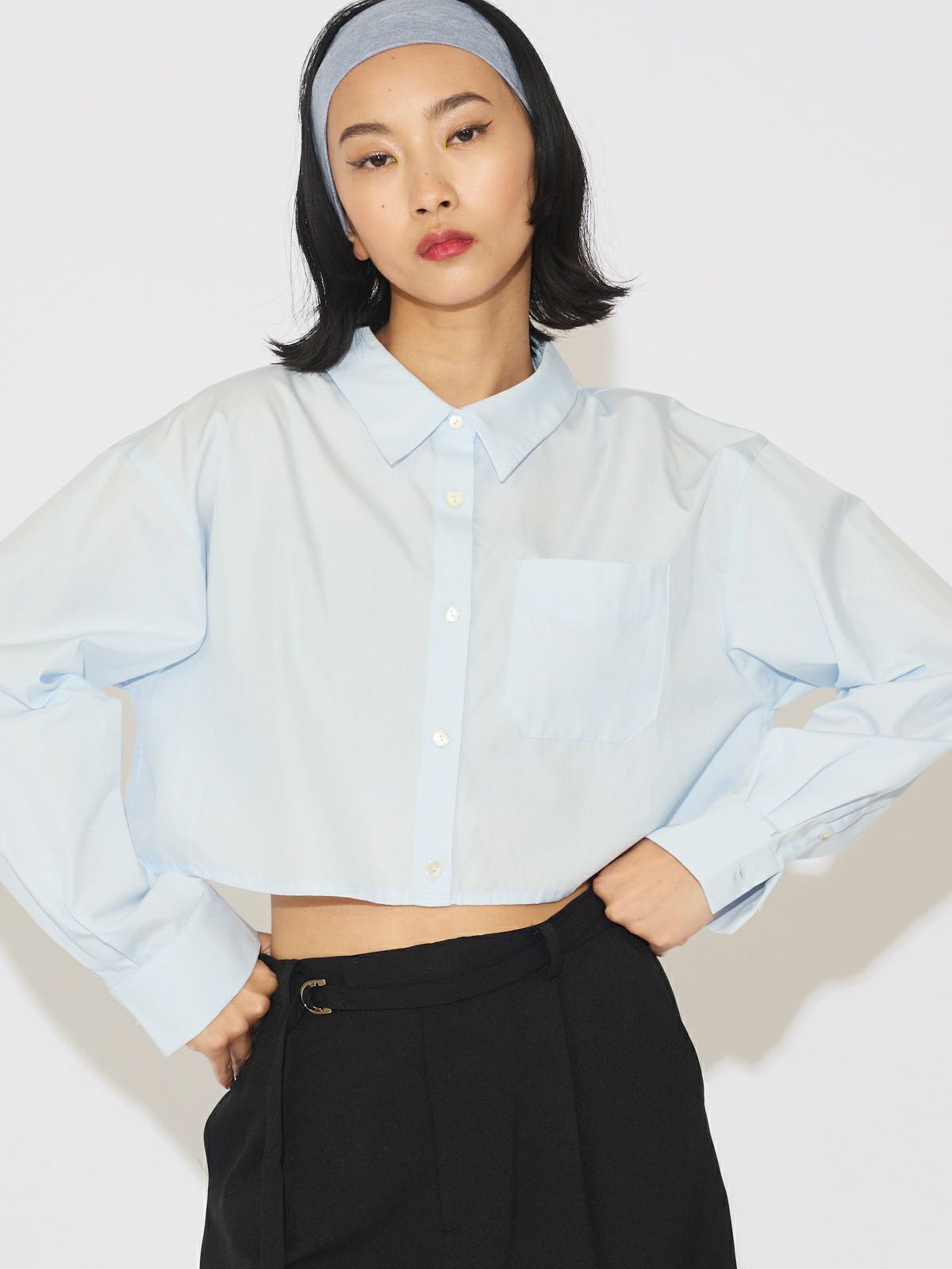 クロップドワイドシャツ