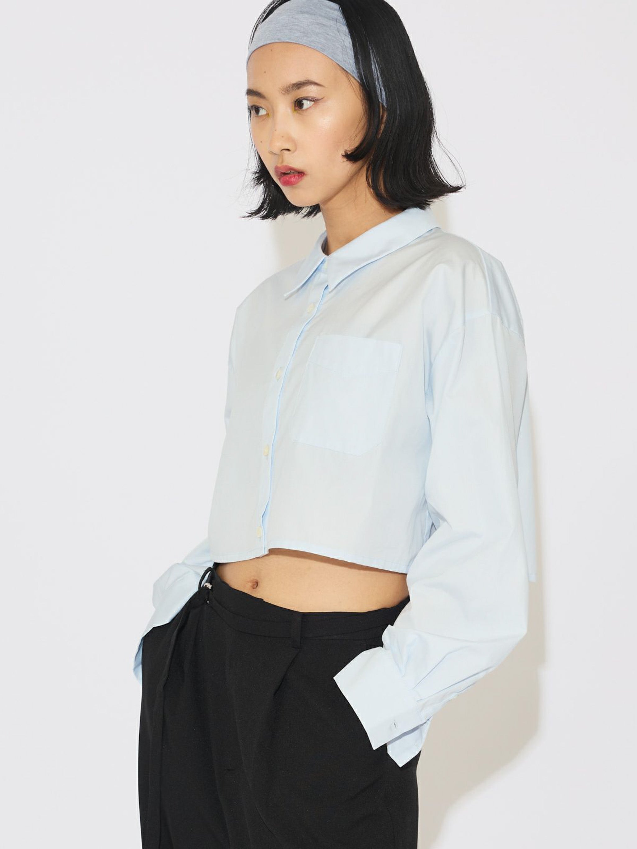 クロップドワイドシャツ
