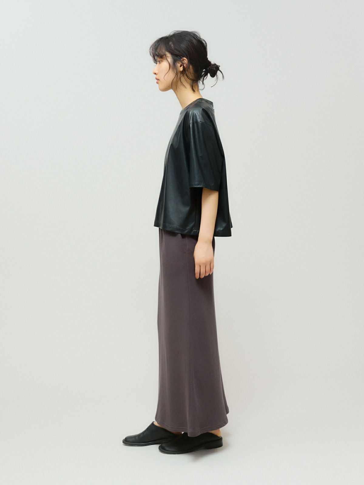 synthetic leather top