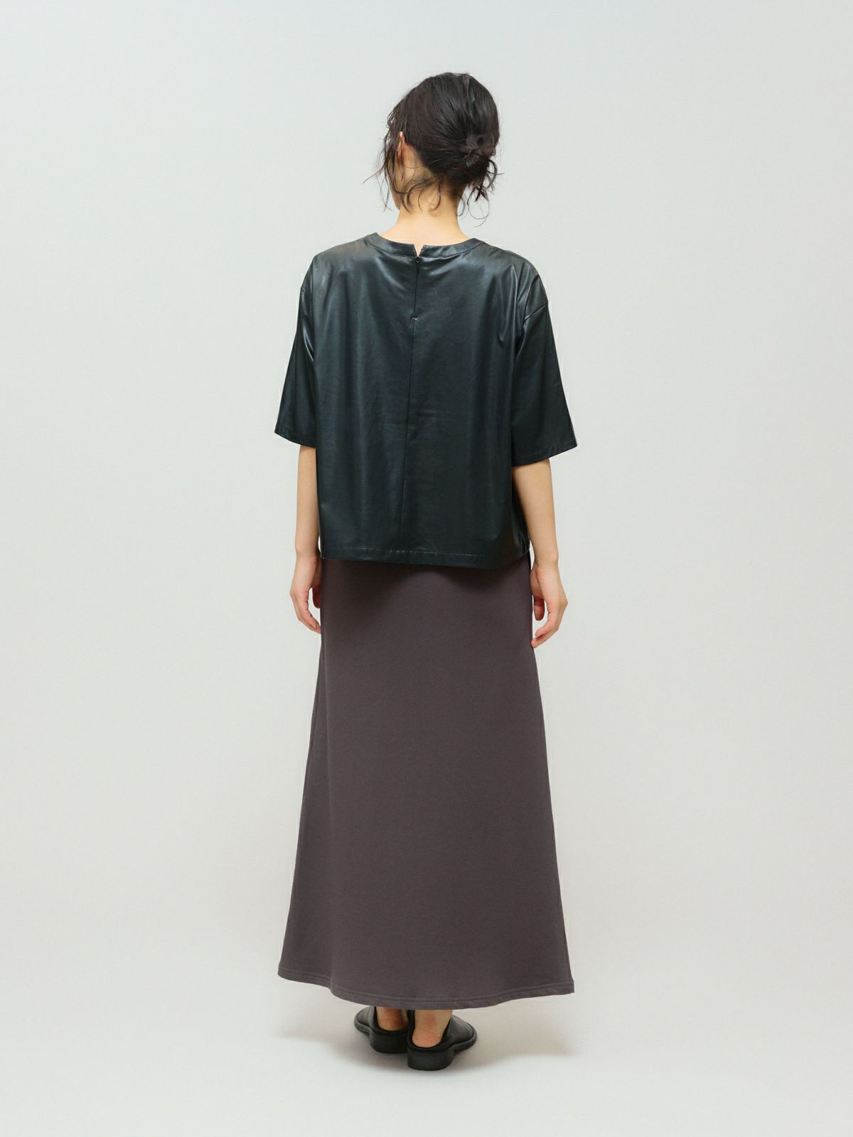 synthetic leather top