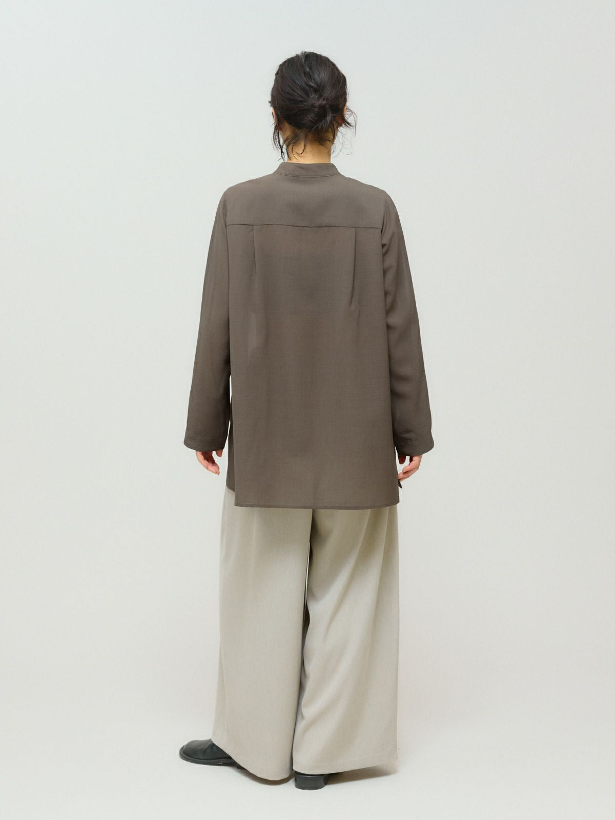 flare slv sheer shirt